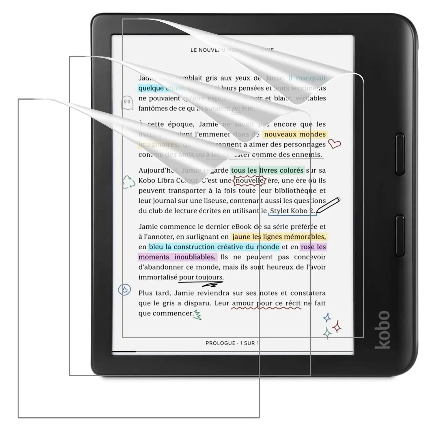 MoKo Kobo Libra Colour 7 Pellicola Antiriflesso 2 Pezzi