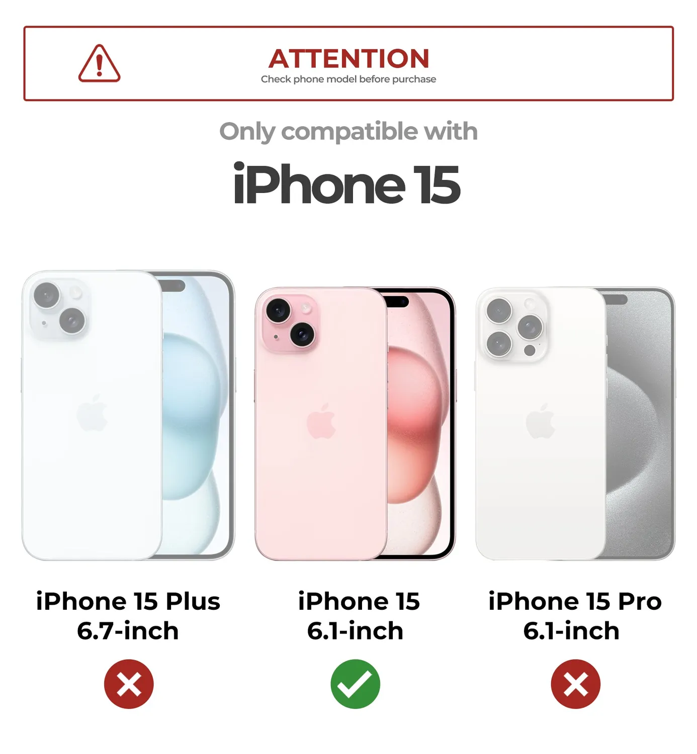 Dexnor iPhone 15 custodia privacy nera MagSafe