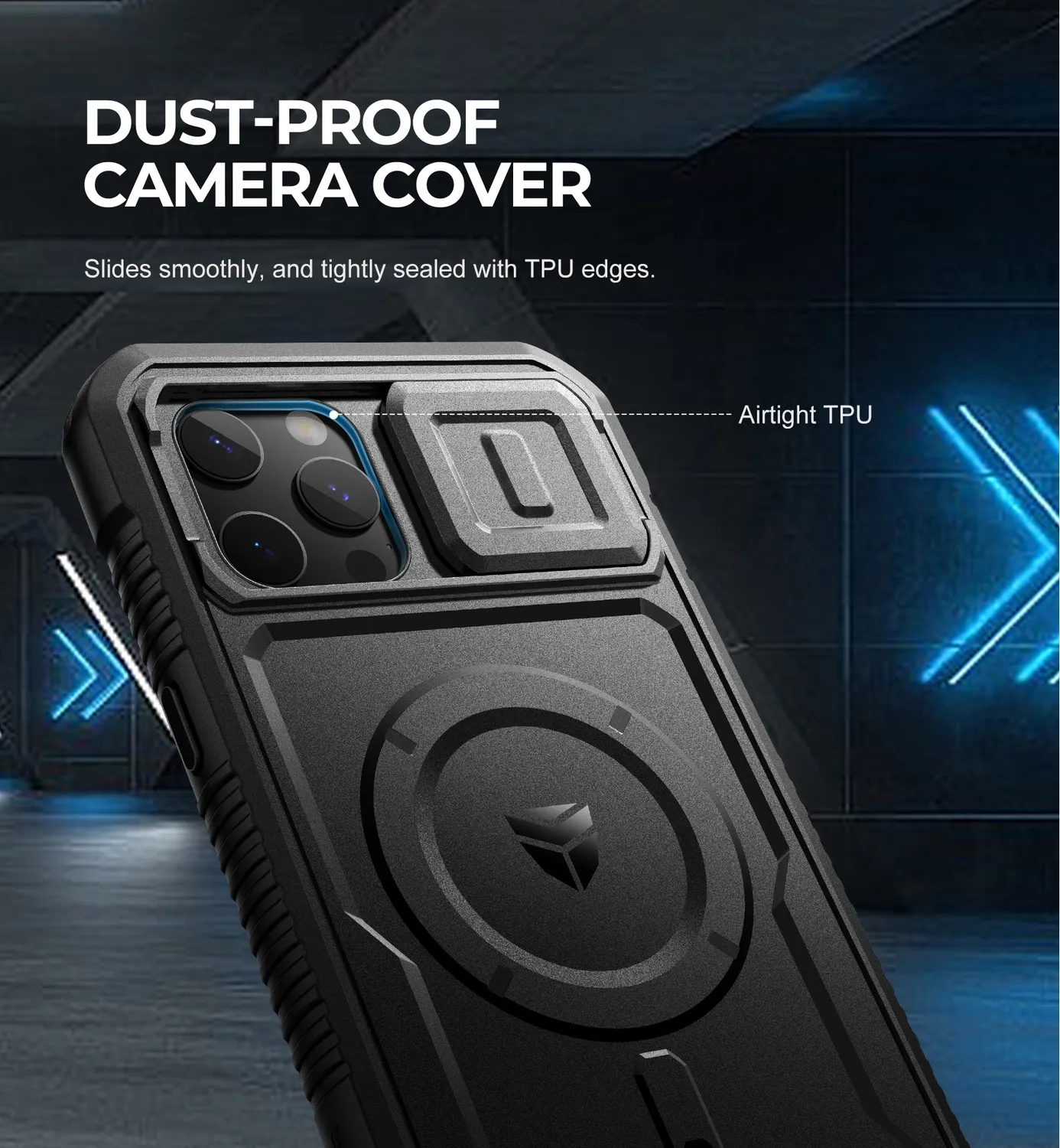 Dexnor iPhone 12 Pro Max cover nera MagSafe robusta