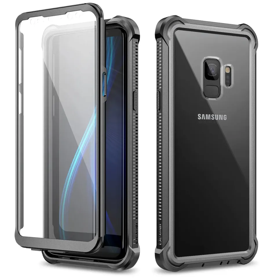 Dexnor cover Galaxy S9 nera 360° antiurto con pellicola