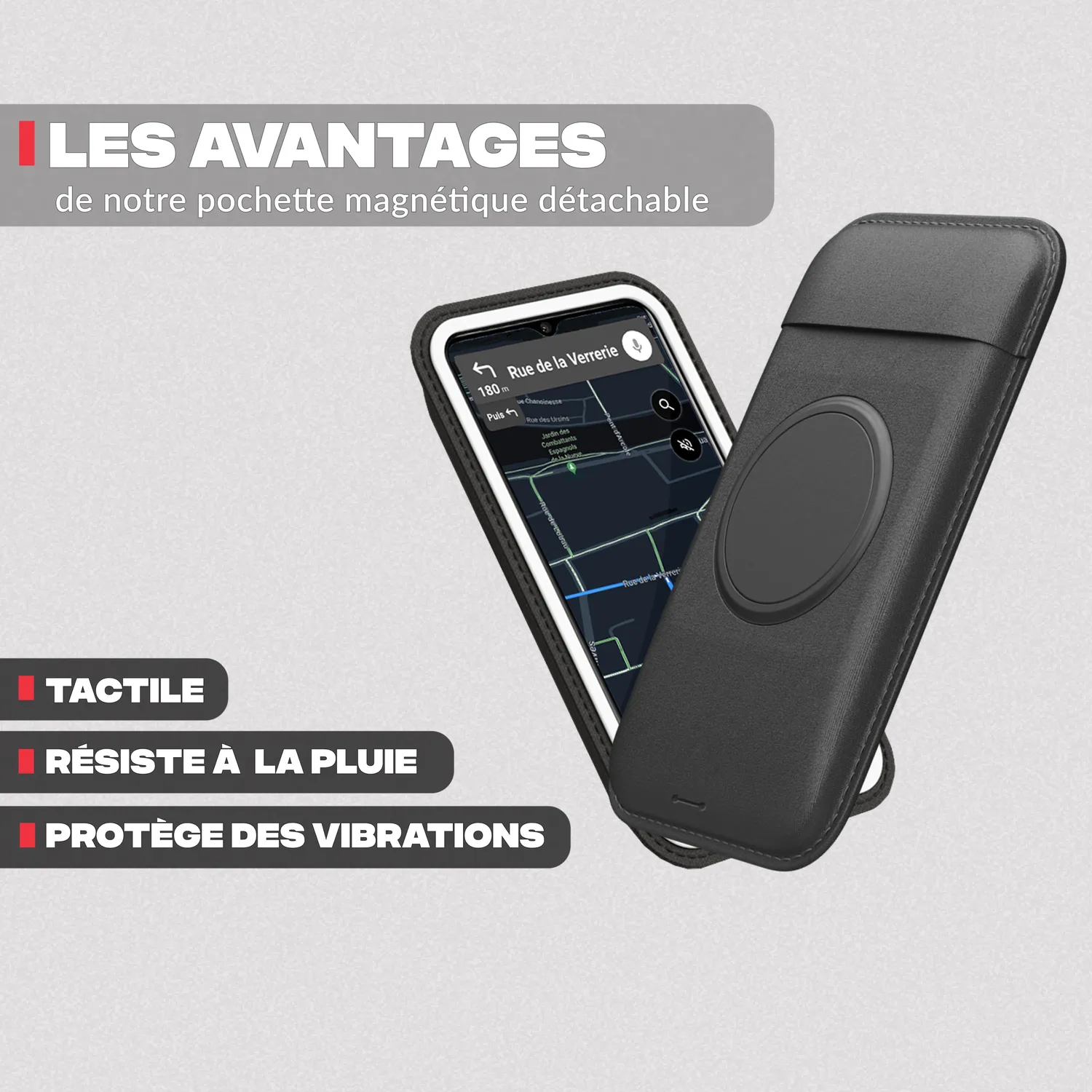 Shapeheart Supporto Telefono Moto Magnetico con Custodia M