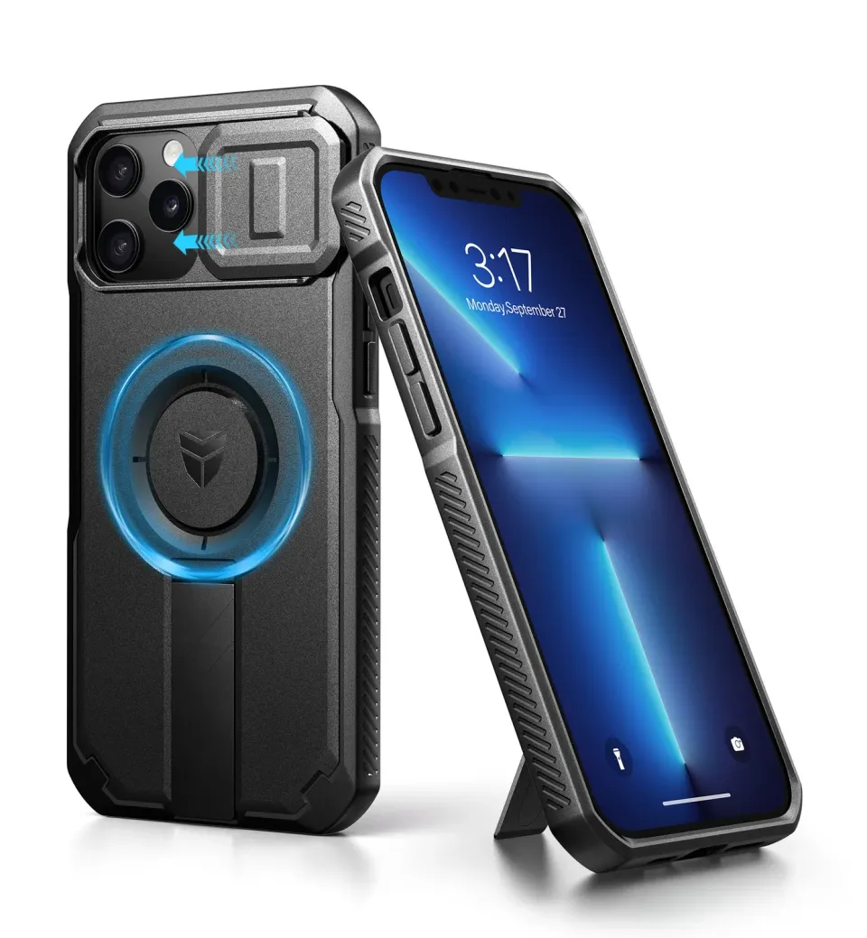Dexnor iPhone 12 Pro Max cover nera con copri fotocamera