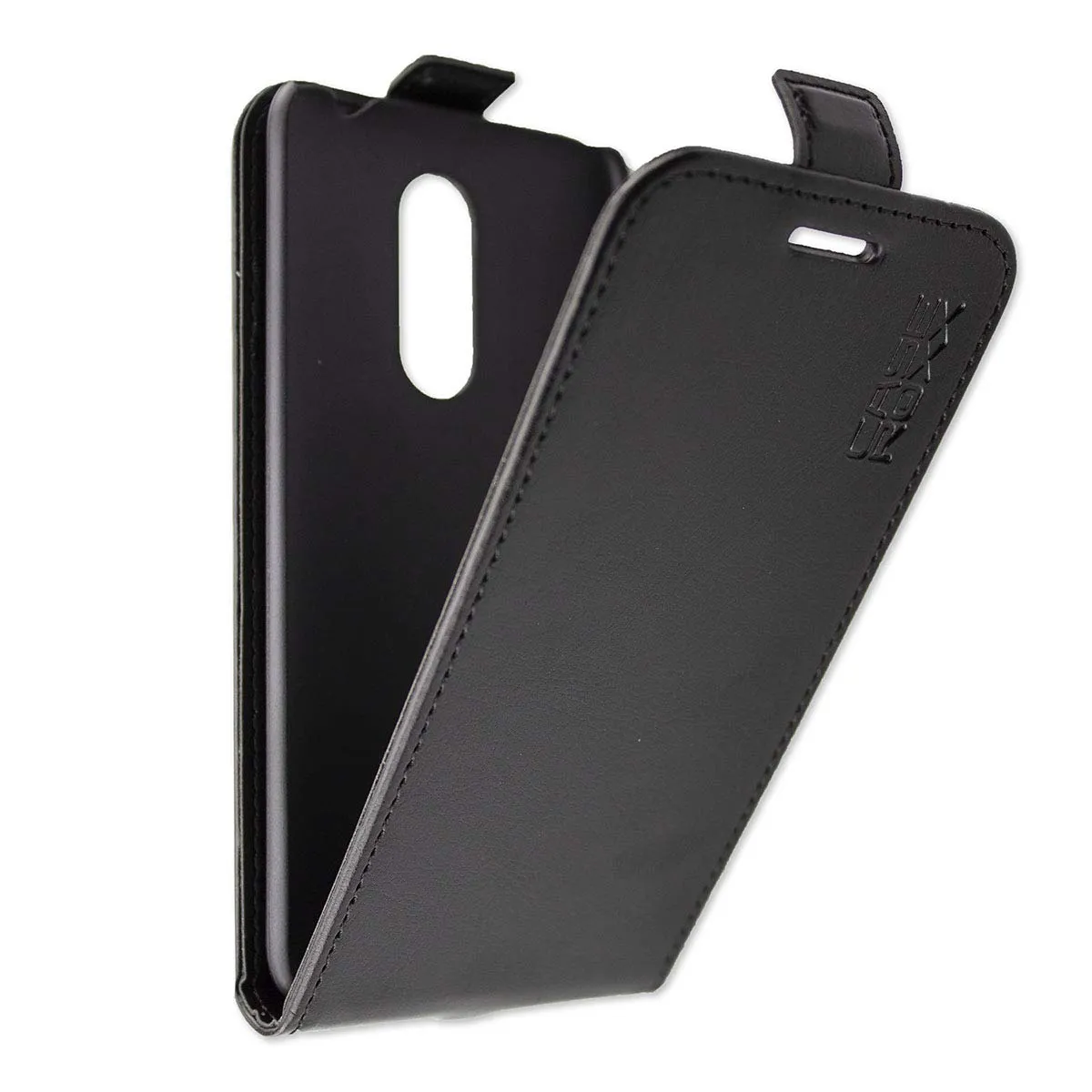 caseroxx Echo Moon cover flip finta pelle nero