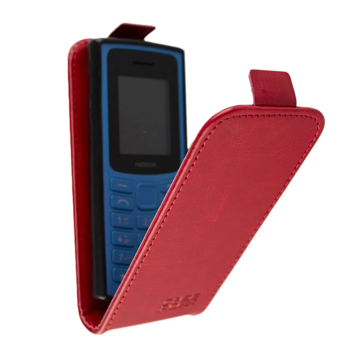 caseroxx Flip Cover Nokia 105 110 Custodia Rossa 4G