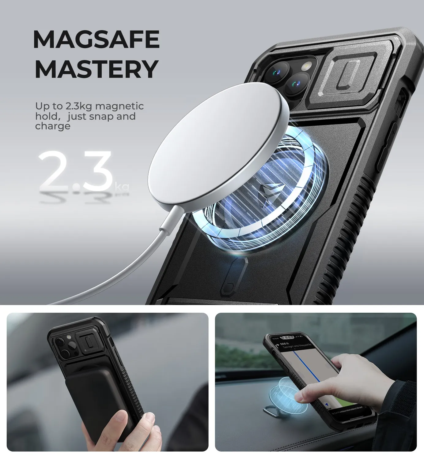 Dexnor iPhone 13 Pro Max cover MagSafe antiurto nera