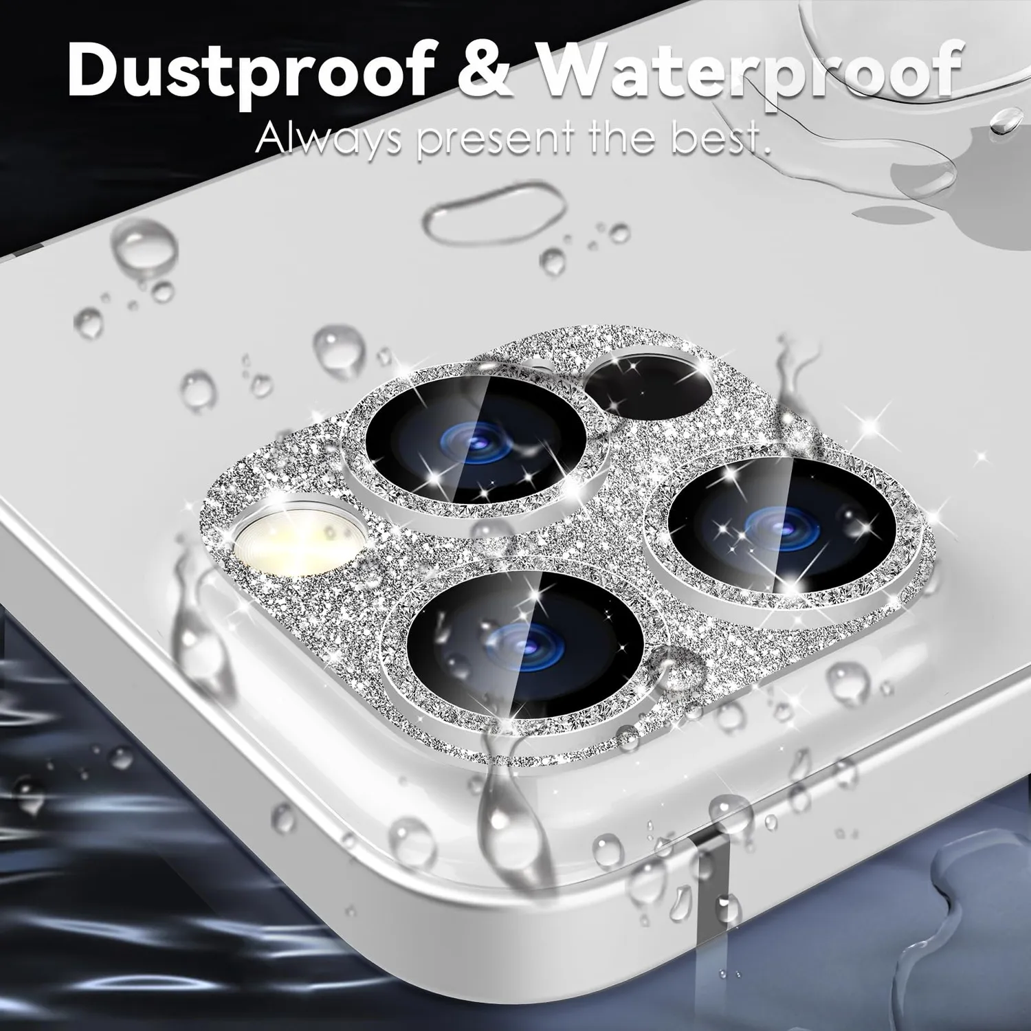 CloudValley iPhone 15 Pro Max vetro fotocamera argento