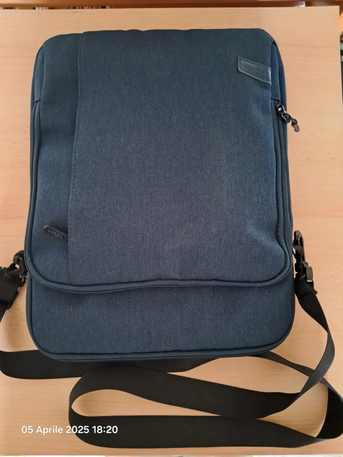 MoKo Sleeve 12.9 pollici blu pavone poliestere con tasca