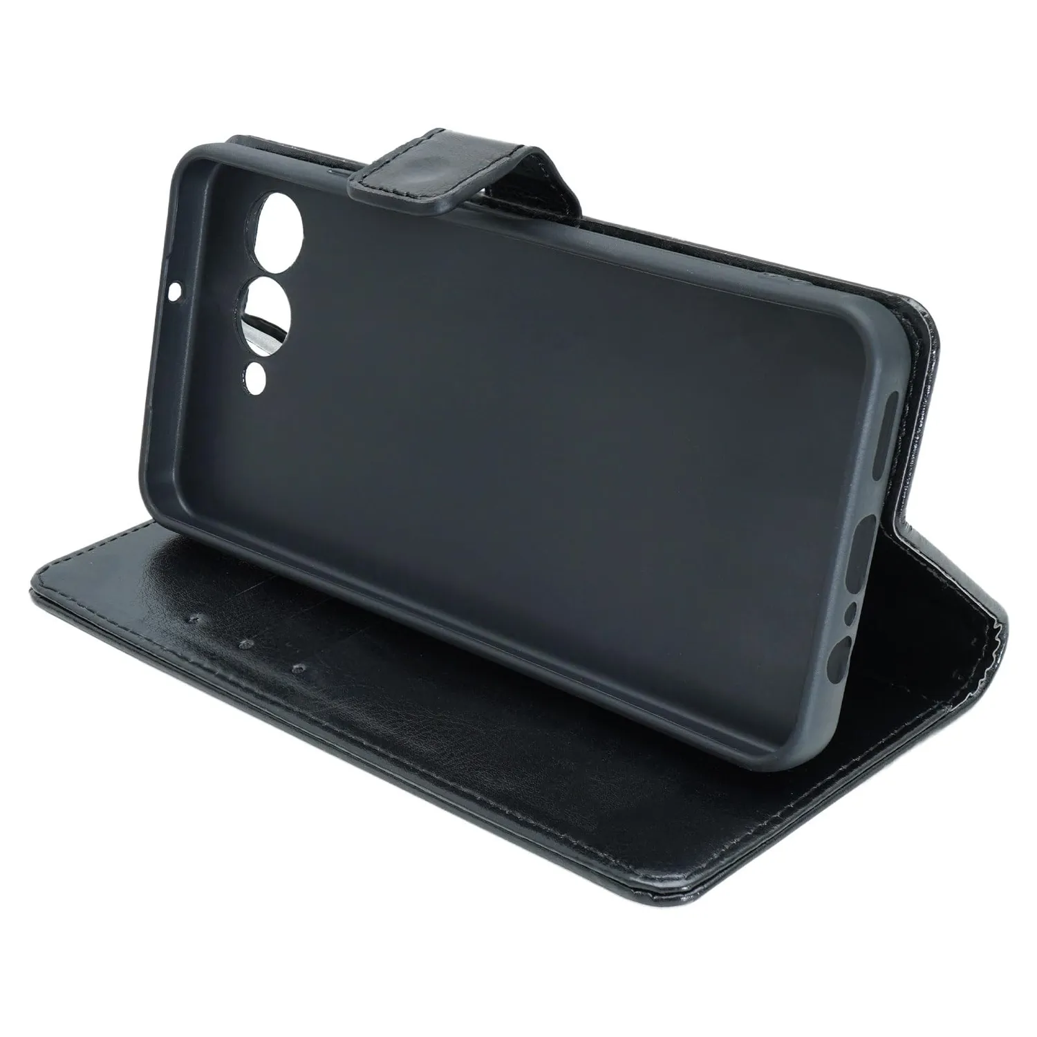 caseroxx Bookstyle custodia libro T-Phone 3 nera magnetica