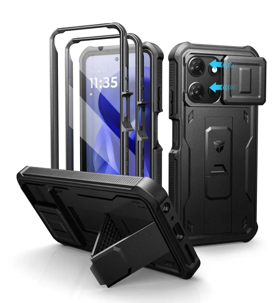 Dexnor Moto G-Power 5G 2025 cover nera full-body shockproof