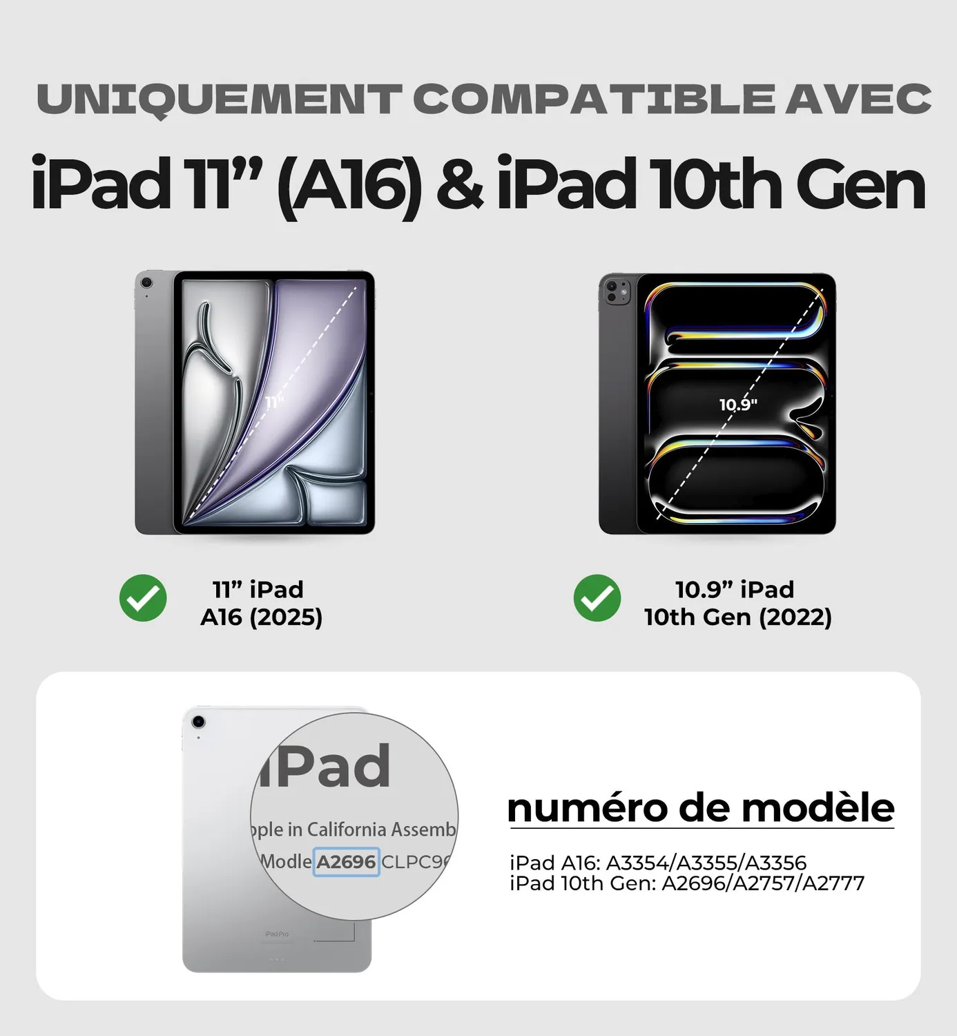 Dexnor iPad 10 custodia tastiera nera italiana 10,9"