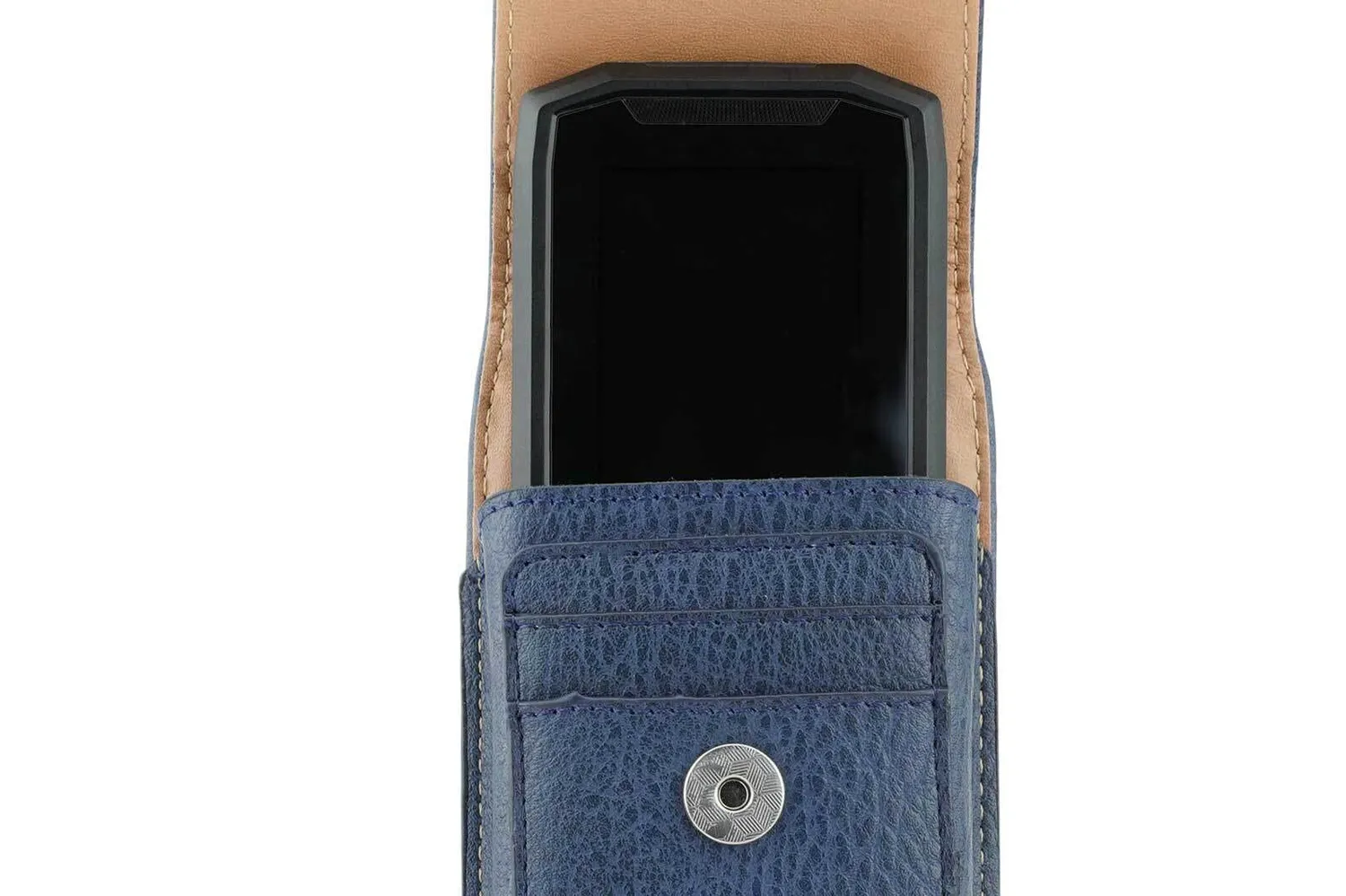 caseroxx Crosscall Core-S4 custodia in vera pelle blu