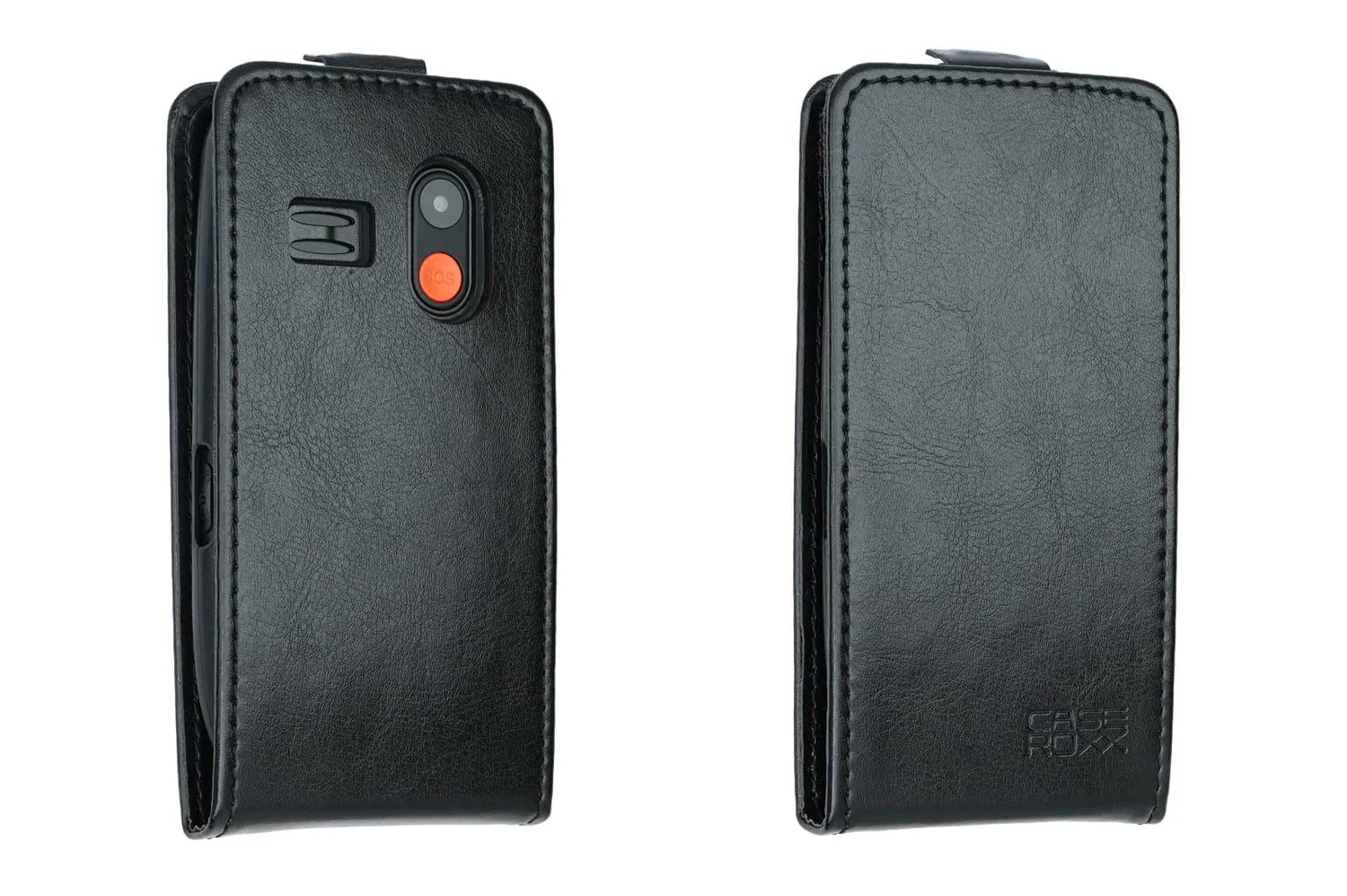 caseroxx Gigaset GL395 custodia flip cover nera magnetica