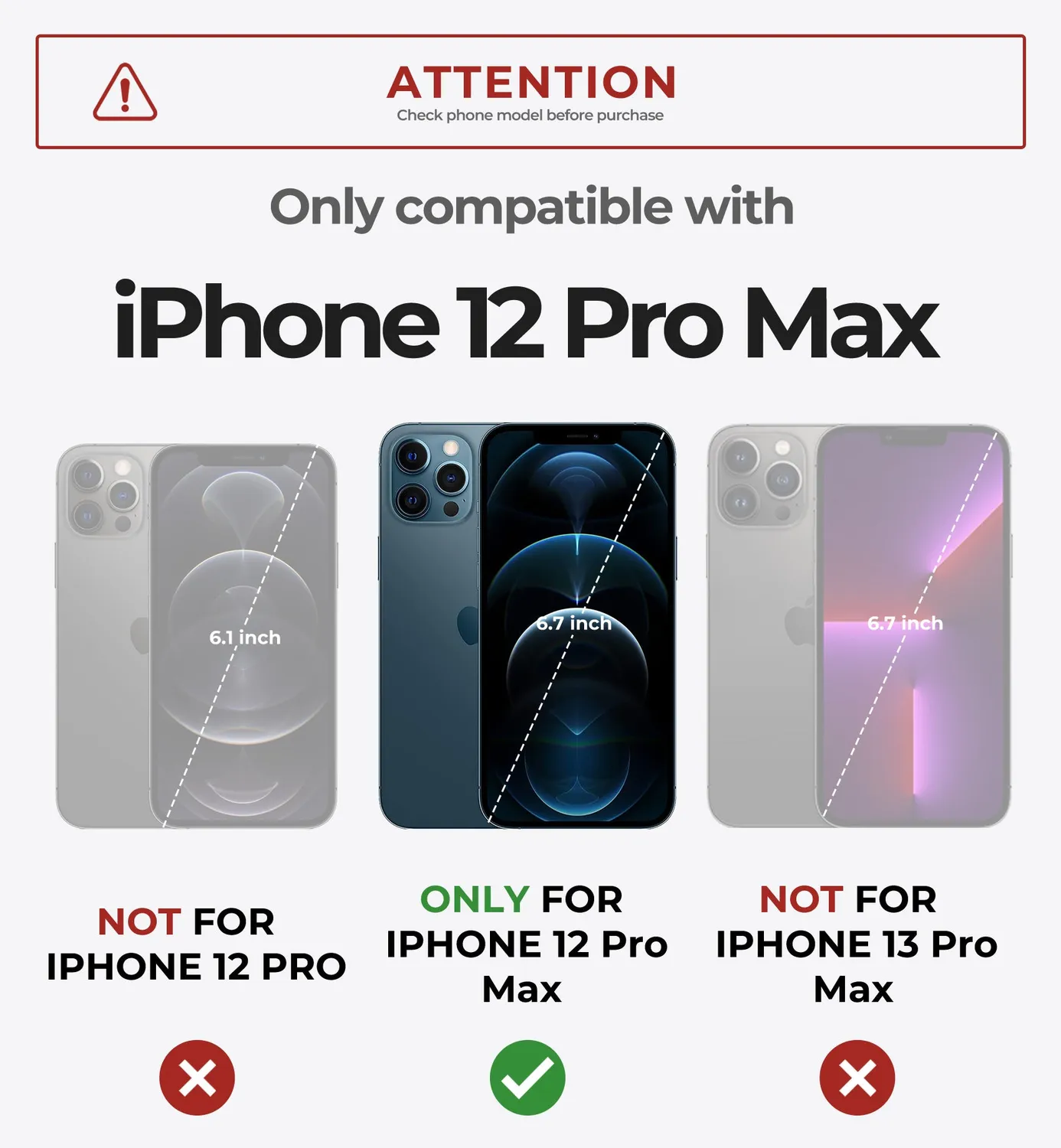 Dexnor iPhone 12 Pro Max cover nera MagSafe robusta
