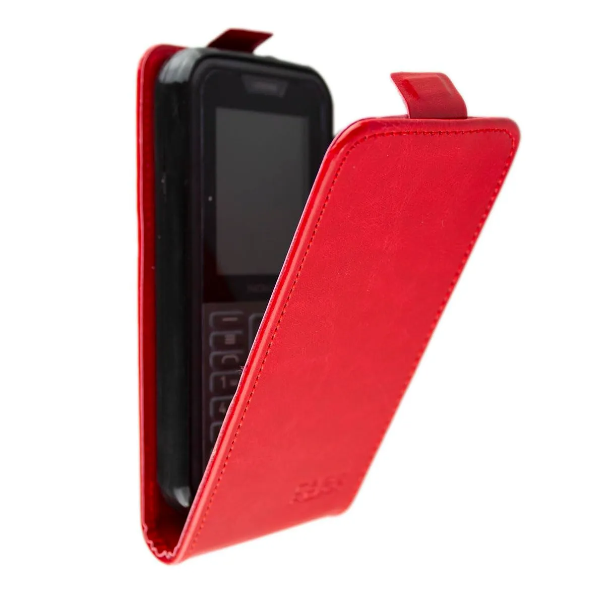 caseroxx Flip Cover Nokia 800 Tough rossa pelle