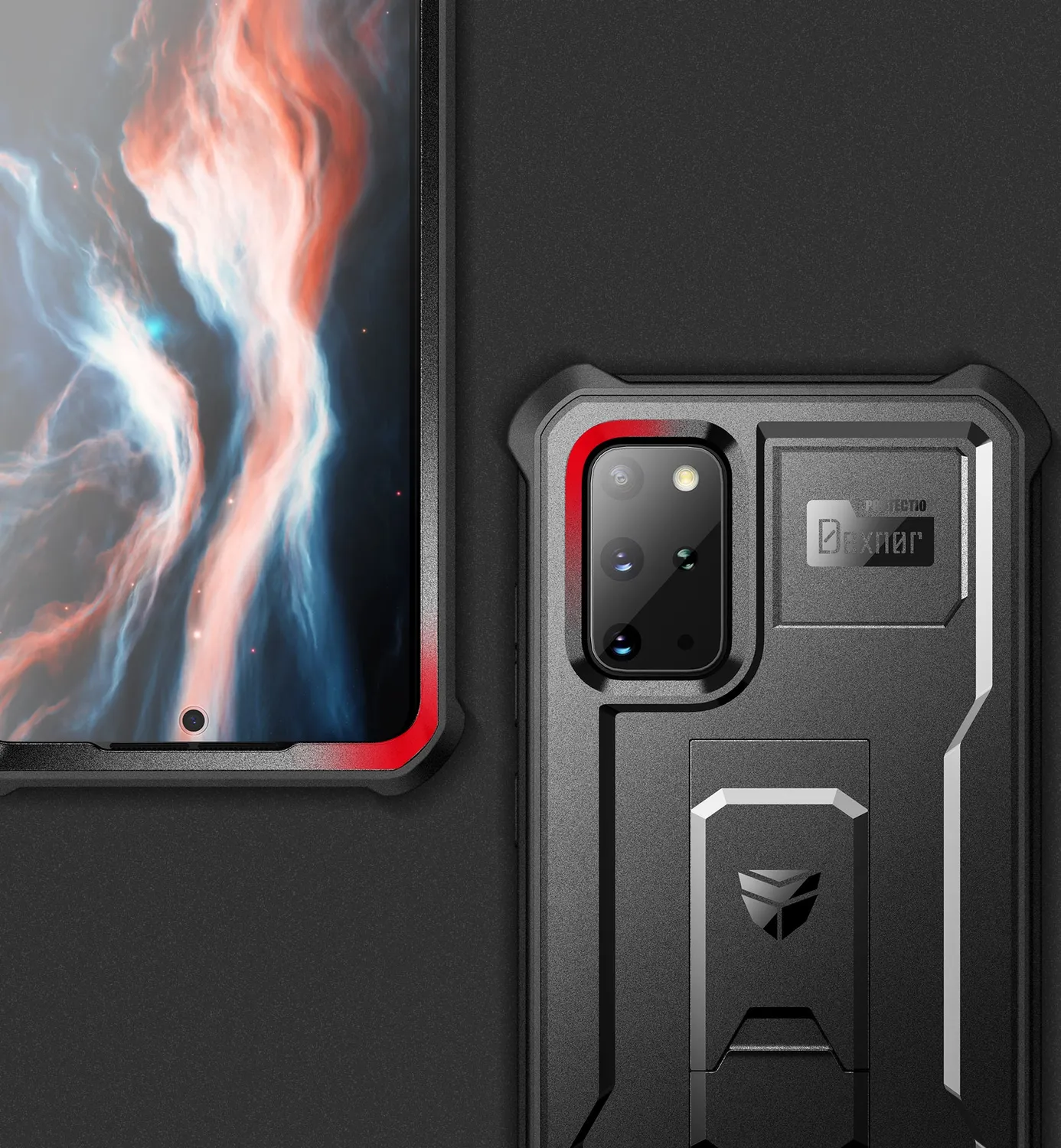 Dexnor Galaxy S20 Plus cover nero antishock