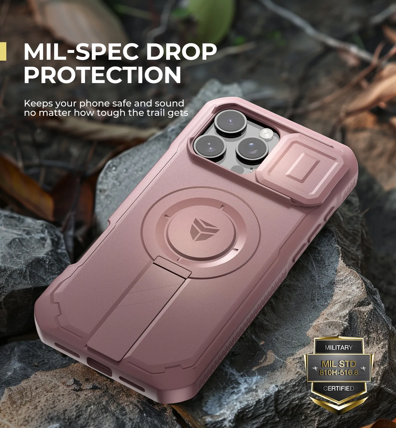 Dexnor iPhone 16 Pro Max cover rosa MagSafe antiurto