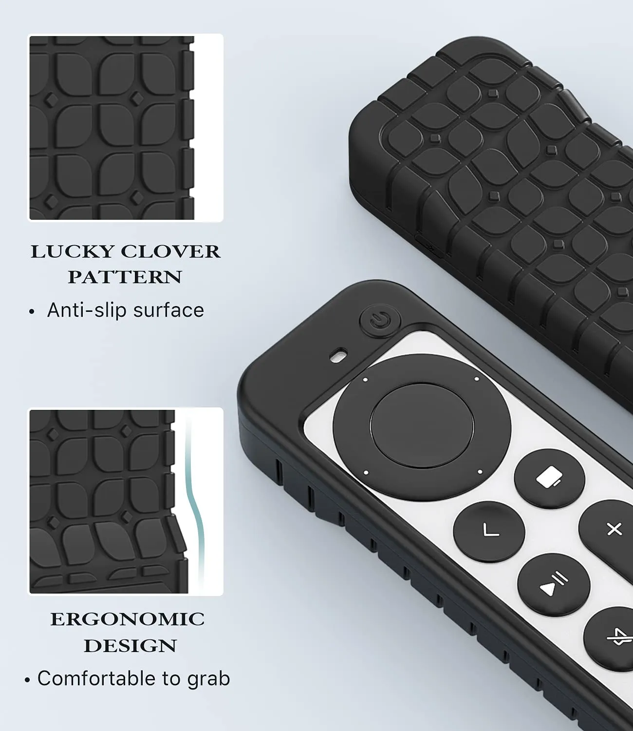 MoKo Custodia Silicone Telecomando Apple TV 4K 2021 Nera