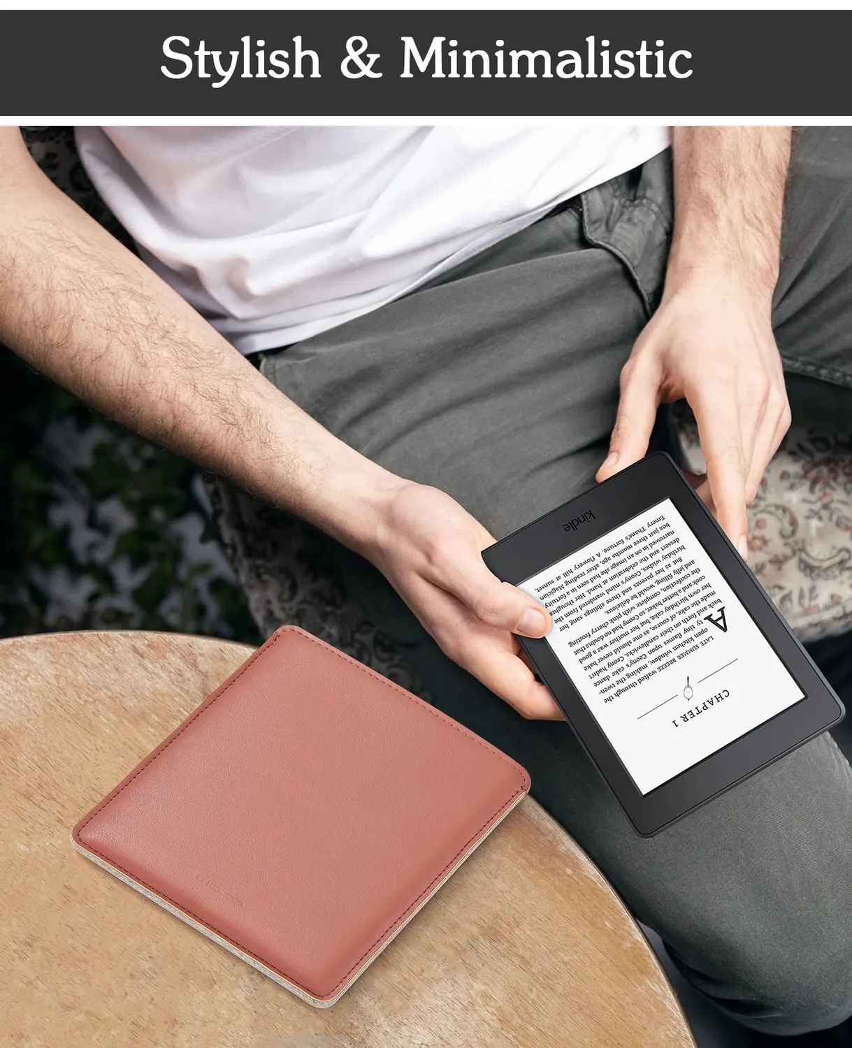 MoKo Borsa Tablet Kindle Oasis 7" Sleeve Ginger Rosso PU
