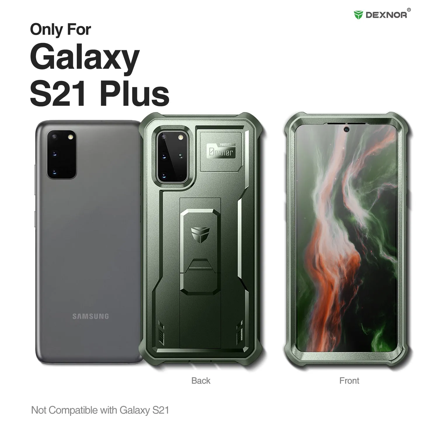 Dexnor Galaxy S20 Plus cover nero antishock