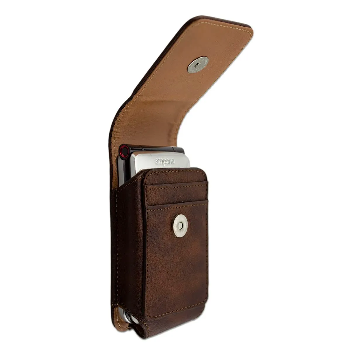 caseroxx Joy-LTE borsello pelle marrone con passante cintura