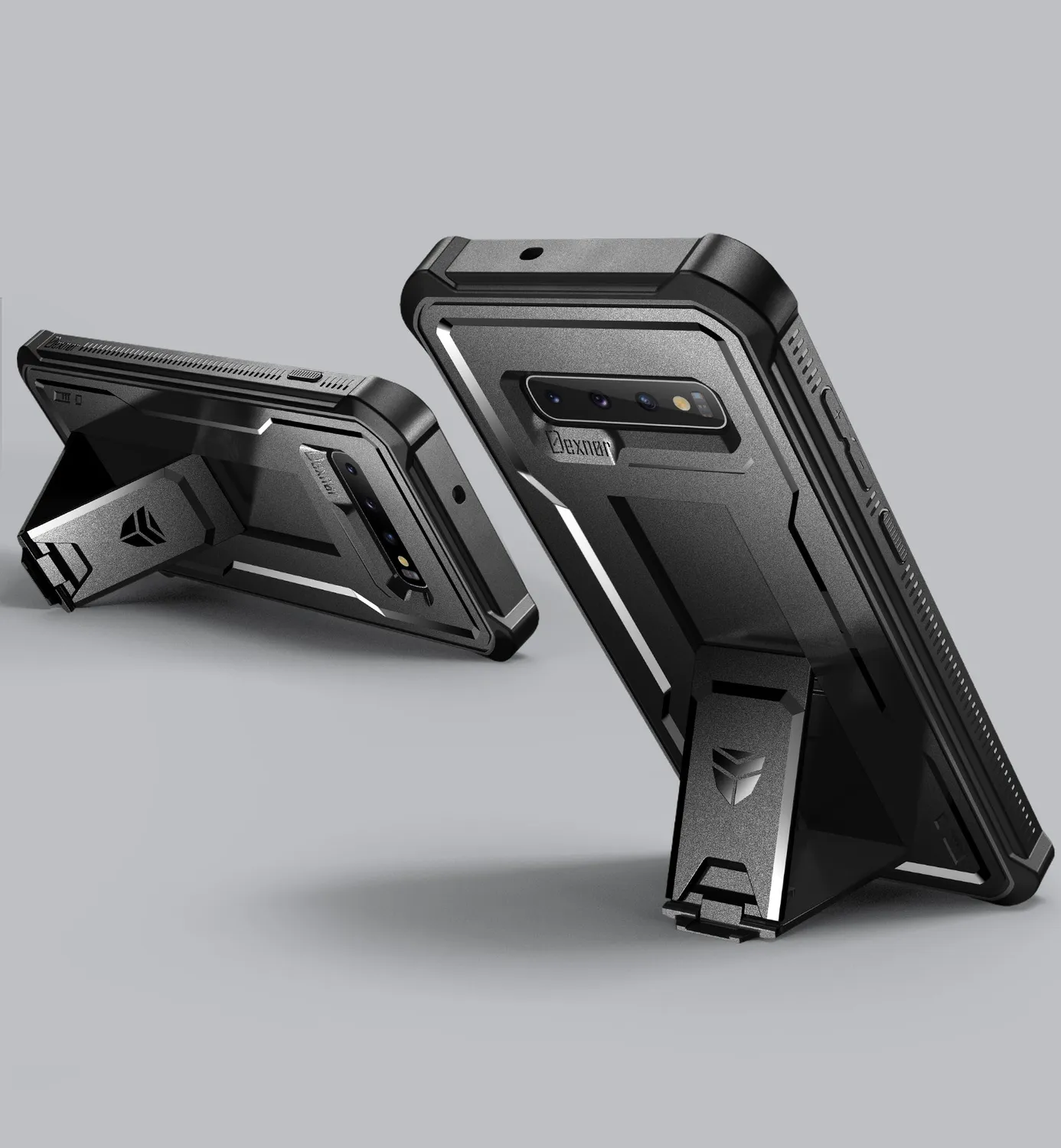 Dexnor Galaxy S10 Cover Corazzata Nera Antiurto