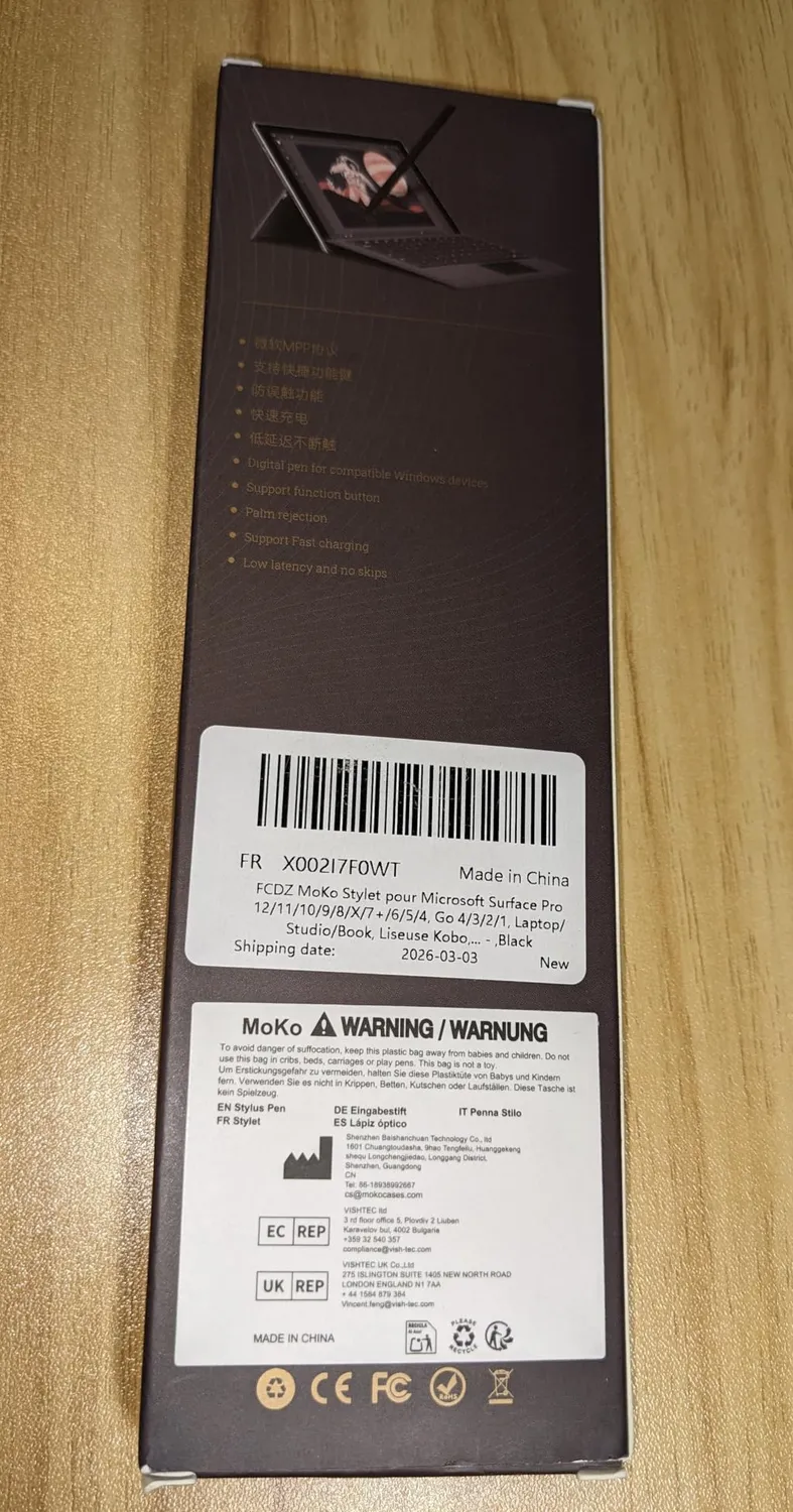 MoKo Surface Pro penna stylus Type-C 1024 livelli