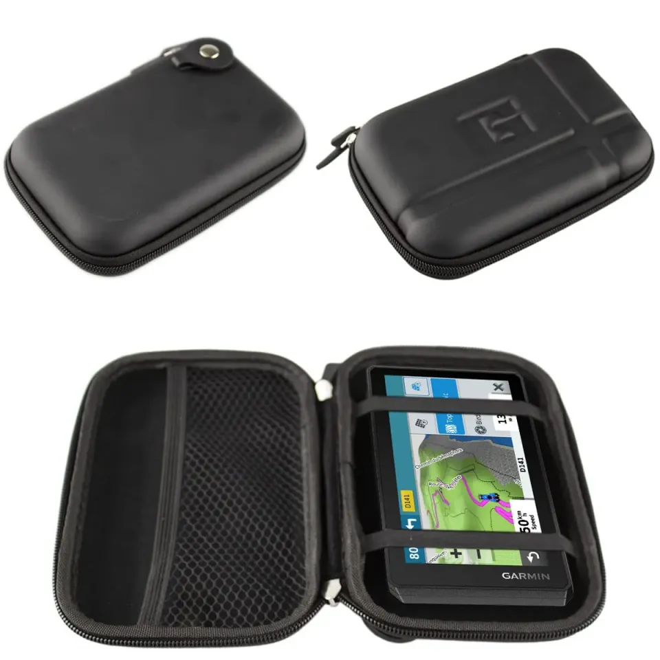 caseroxx Zumo XT custodia GPS EVA nera con rete