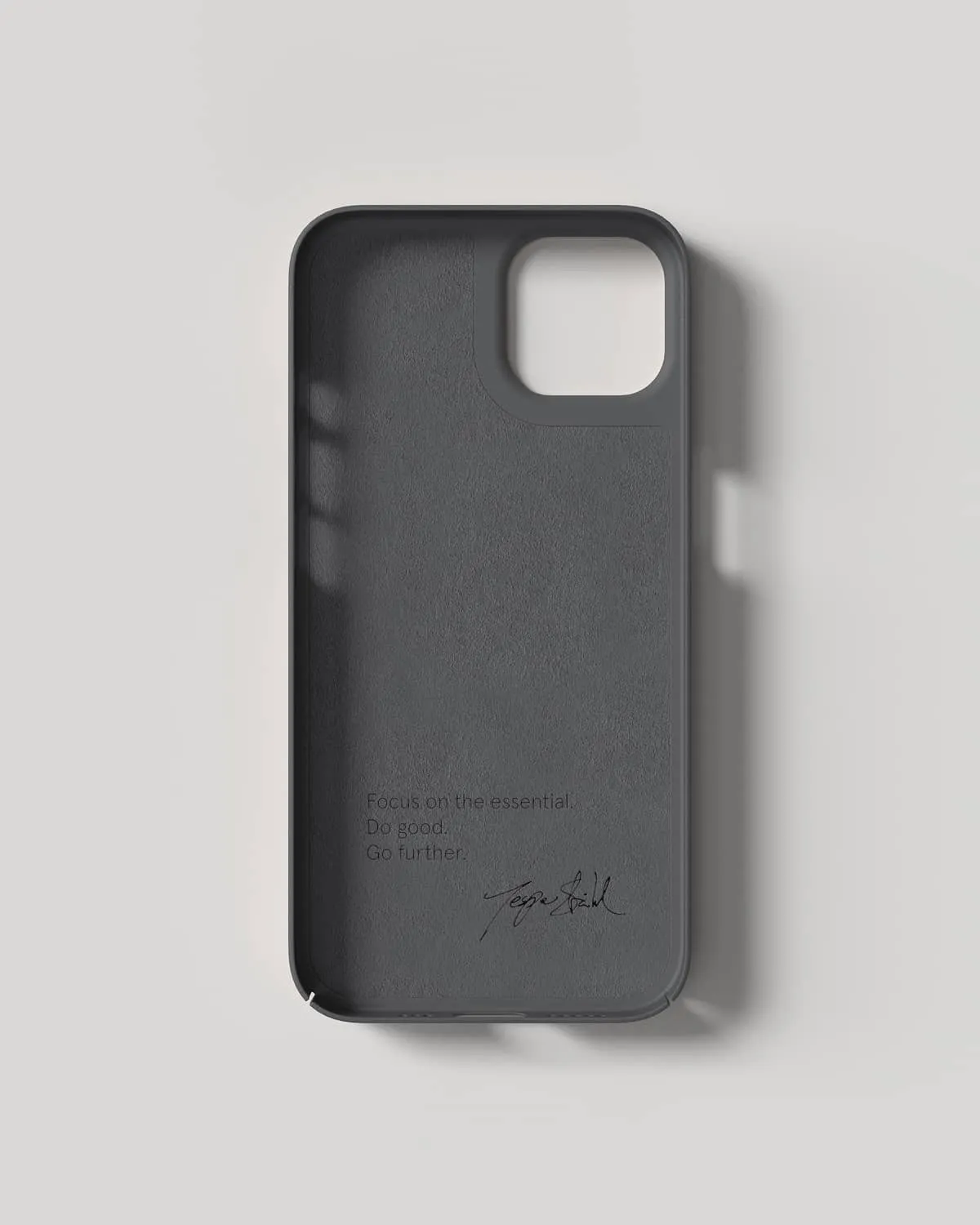 Nudient Thin Case cover iPhone 13 grigia con MagSafe