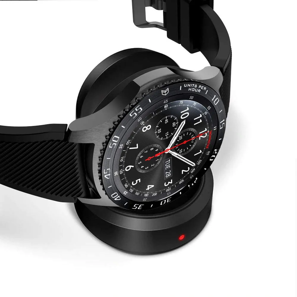 MoKo anello lunetta Galaxy Watch 46mm nero acciaio