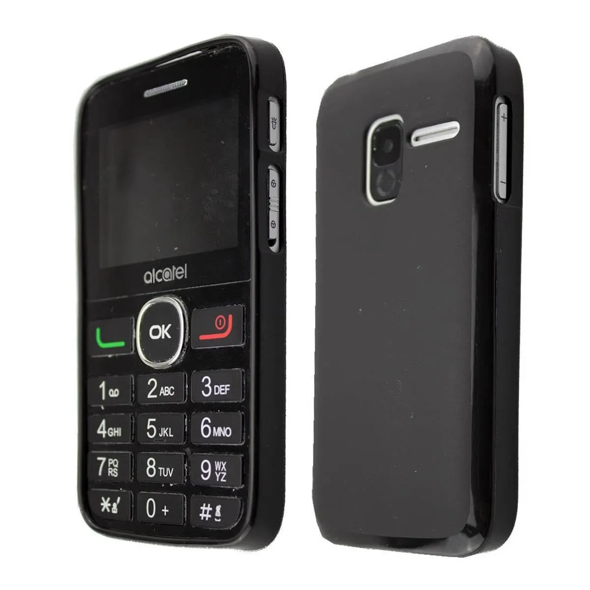 caseroxx TPU-Custodia Alcatel 2008G cover nera antiurto