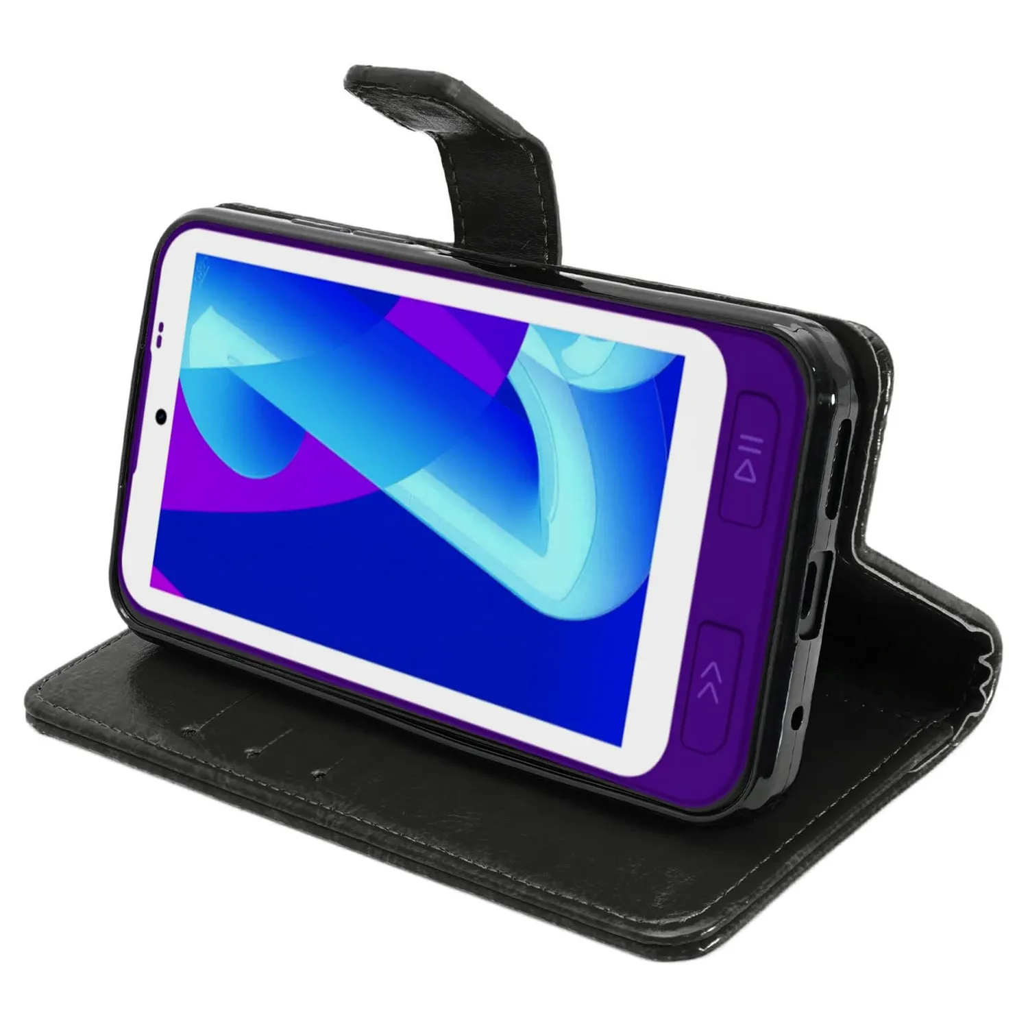 caseroxx Bookstyle custodia SPC WUUM ONE nero carte