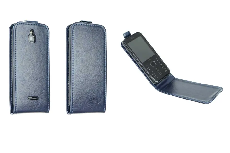 caseroxx Flip Cover Nokia 8000 4G custodia azzurra elegante