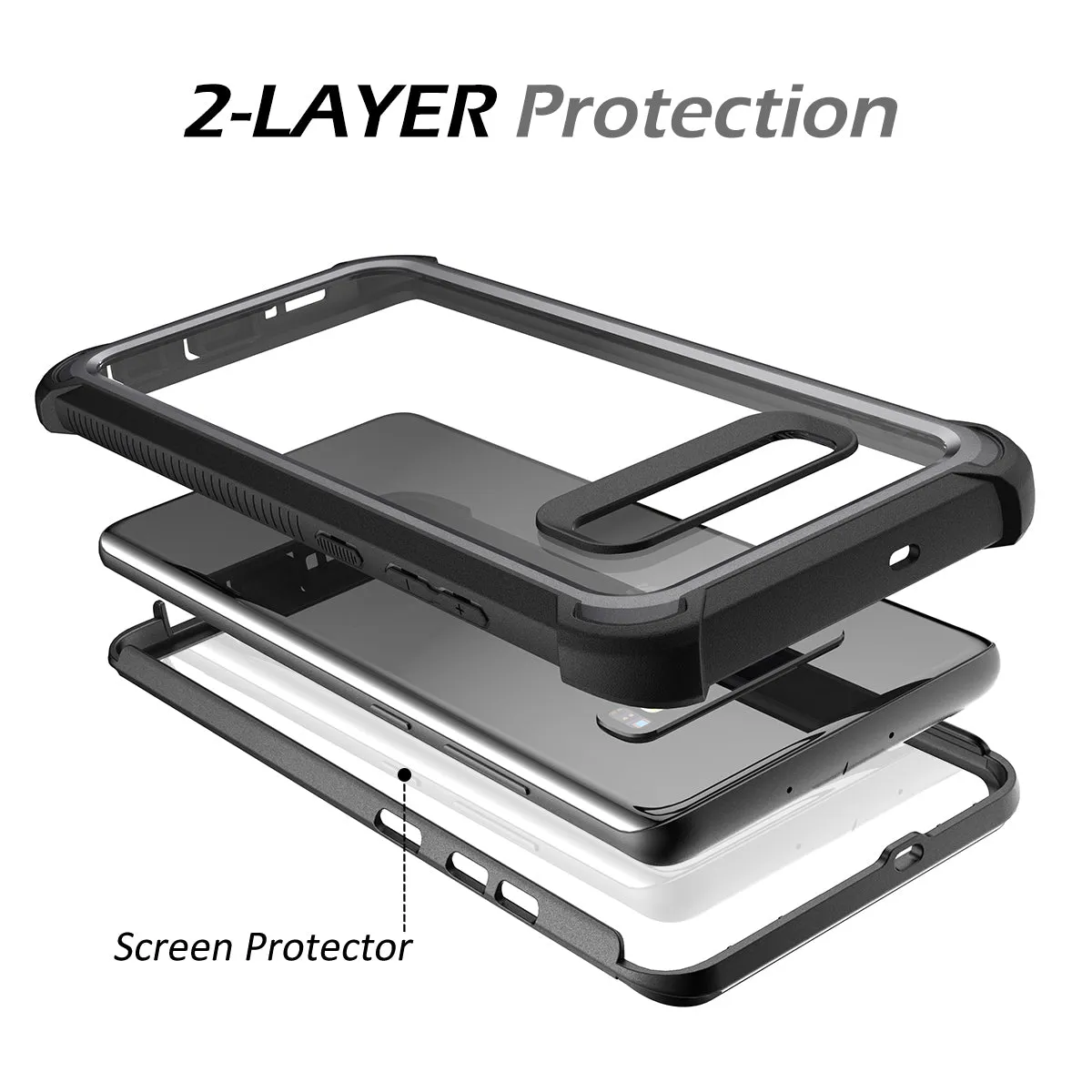 Dexnor Galaxy S10 cover nera 6,1 pollici antiurto
