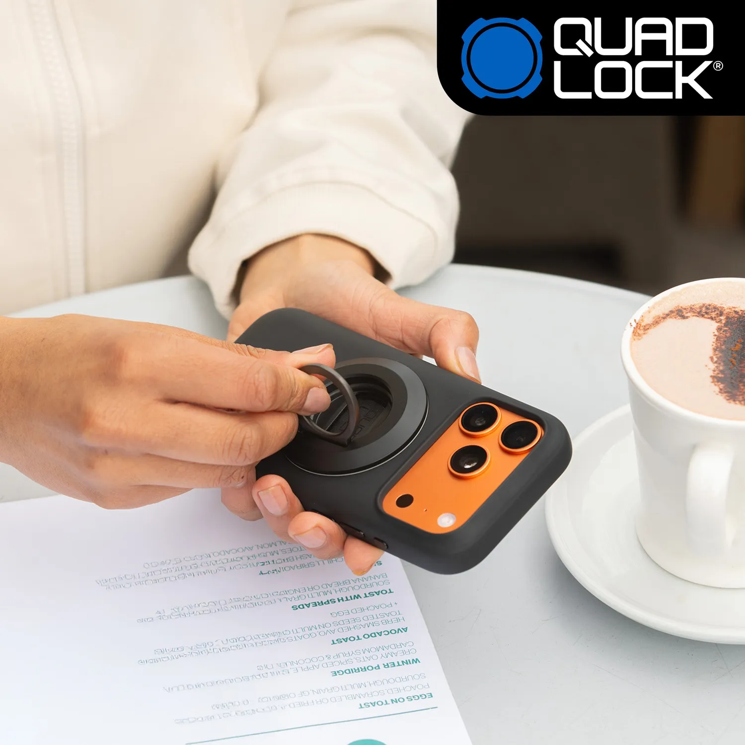 Quad Lock MAG supporto anello telefono con apribottiglie magnetico