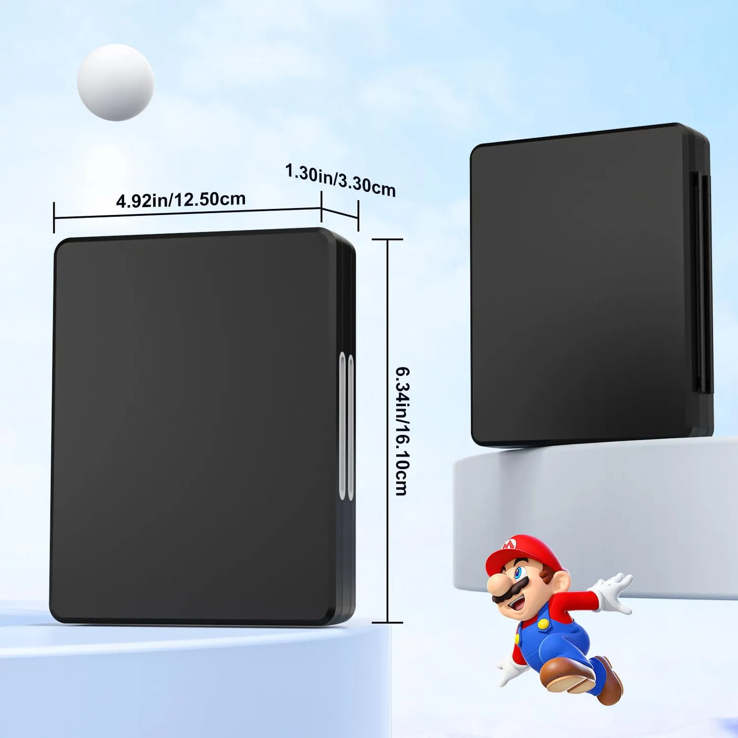 MoKo custodia 60 schede Nintendo Switch chiara magnetica
