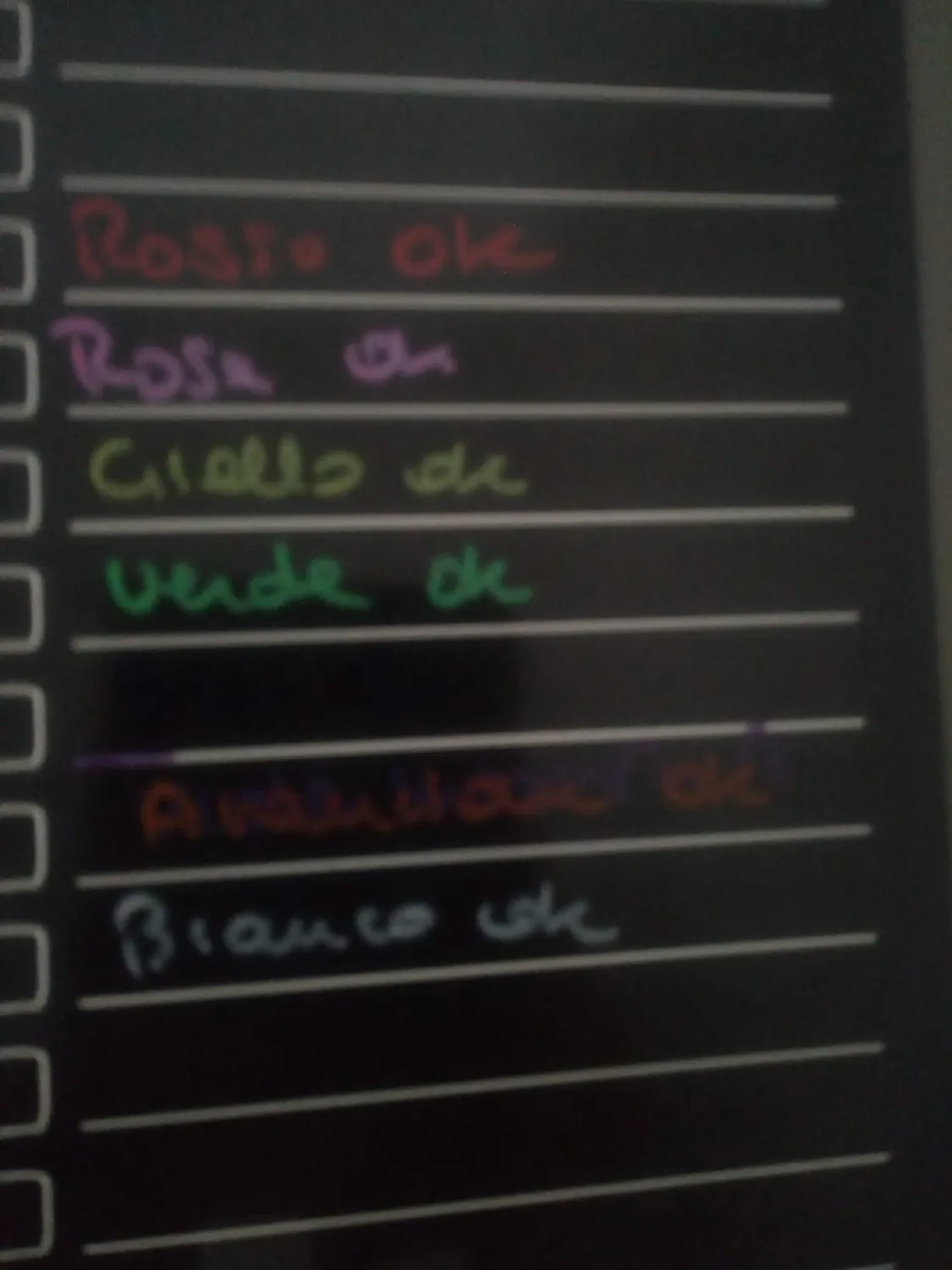MoKo Calendario Magnetico Frigo Nero Mensile Riutilizzabile