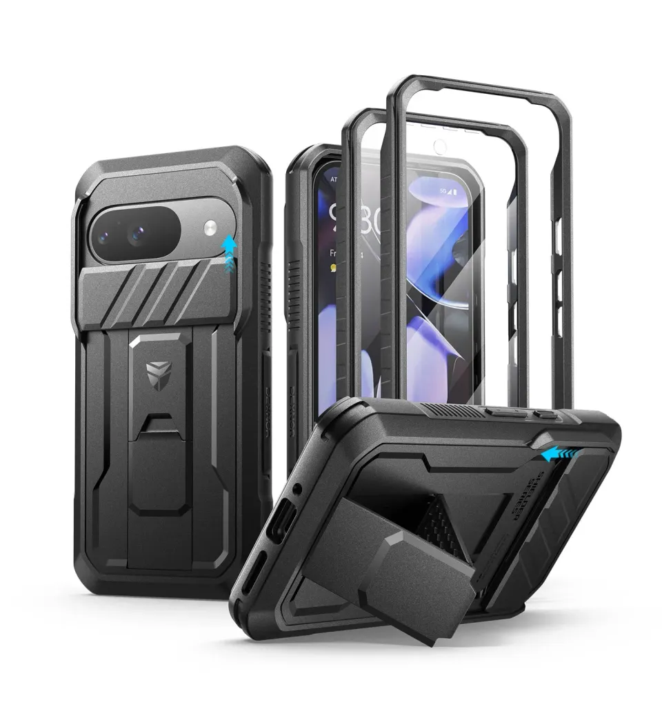 Dexnor Google Pixel 9 Cover nera antishock