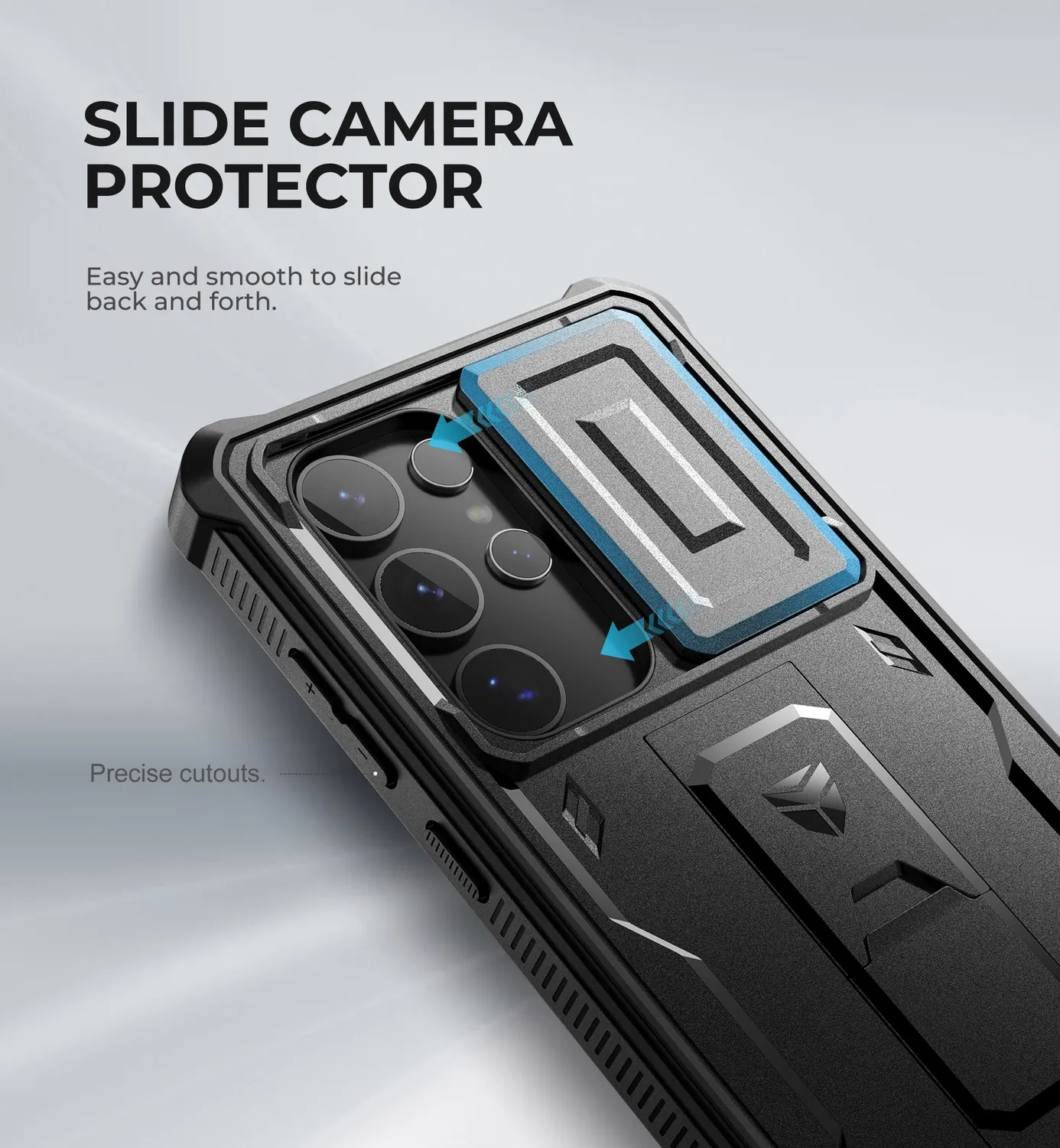 Dexnor Galaxy S24 Ultra Cover rugged nera antiurto