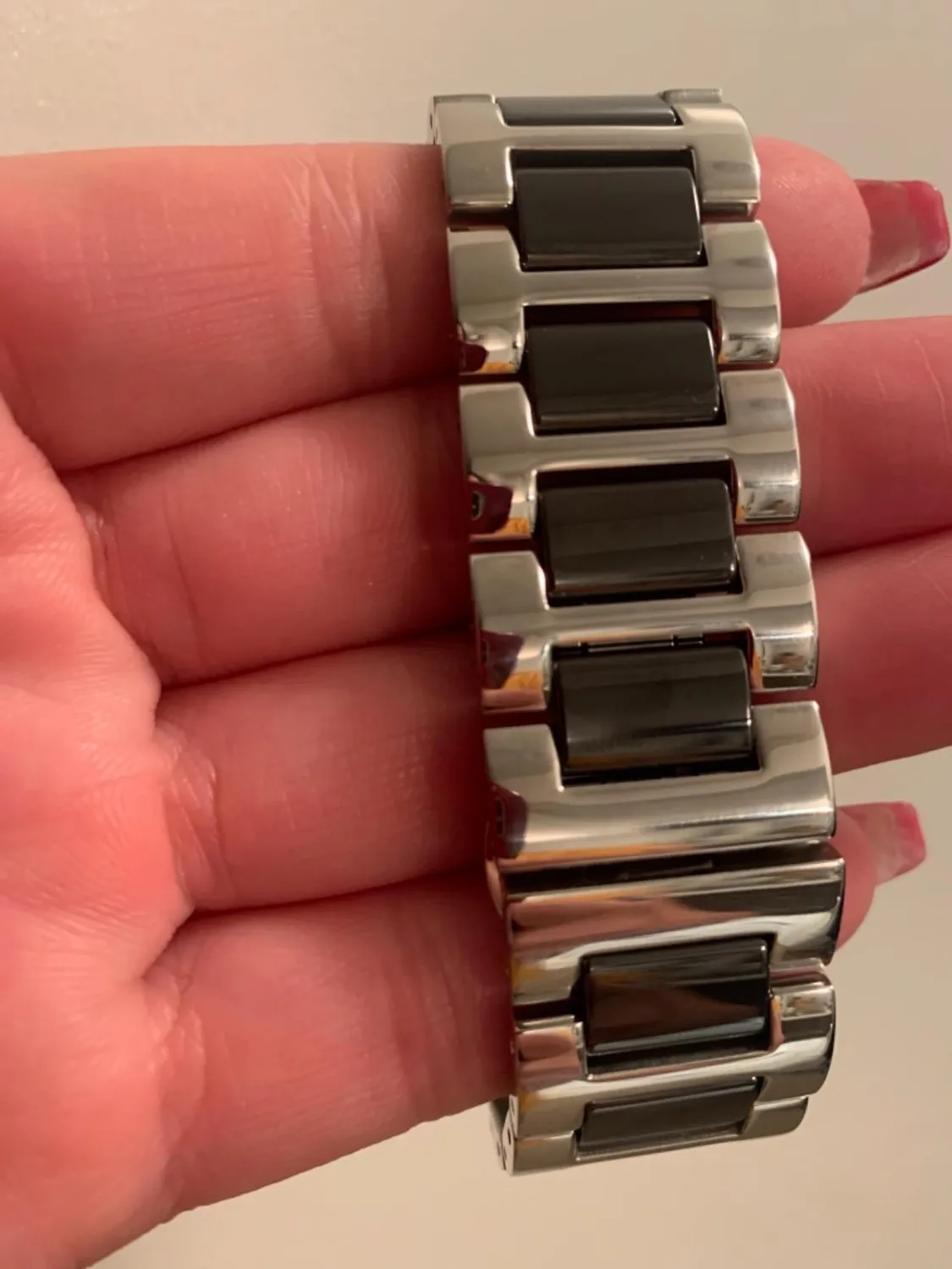 MoKo Apple Watch 42 44 45mm cinturino ceramica nero