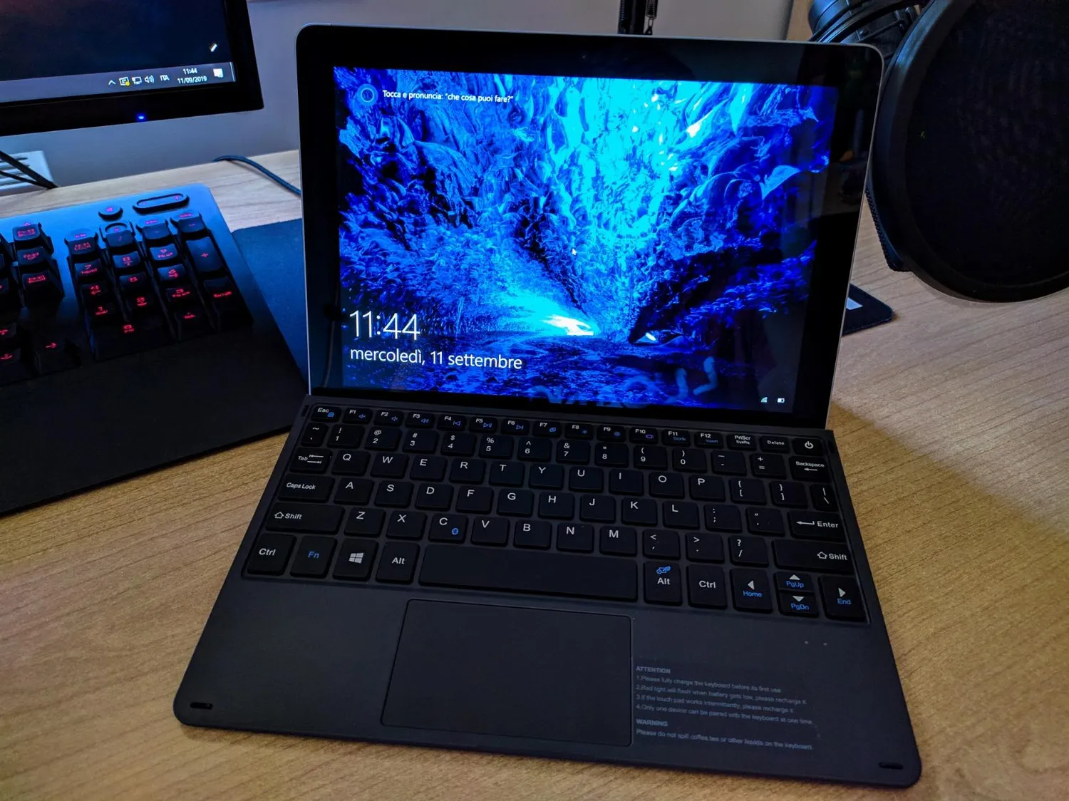 MoKo Surface Go Tastiera Bluetooth Grigia QWERTY inglese