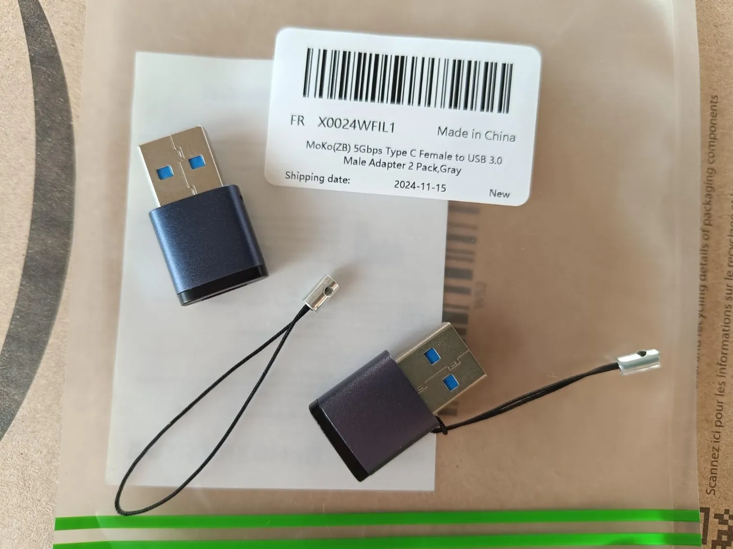 MoKo adattatore USB-C Lightning audio OTG 2 pezzi alluminio