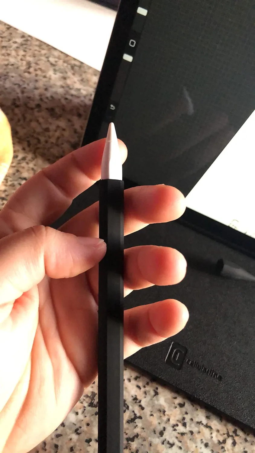 MoKo Cover Apple Pencil Pro/2 Custodia Silicone Nero Antigraffio