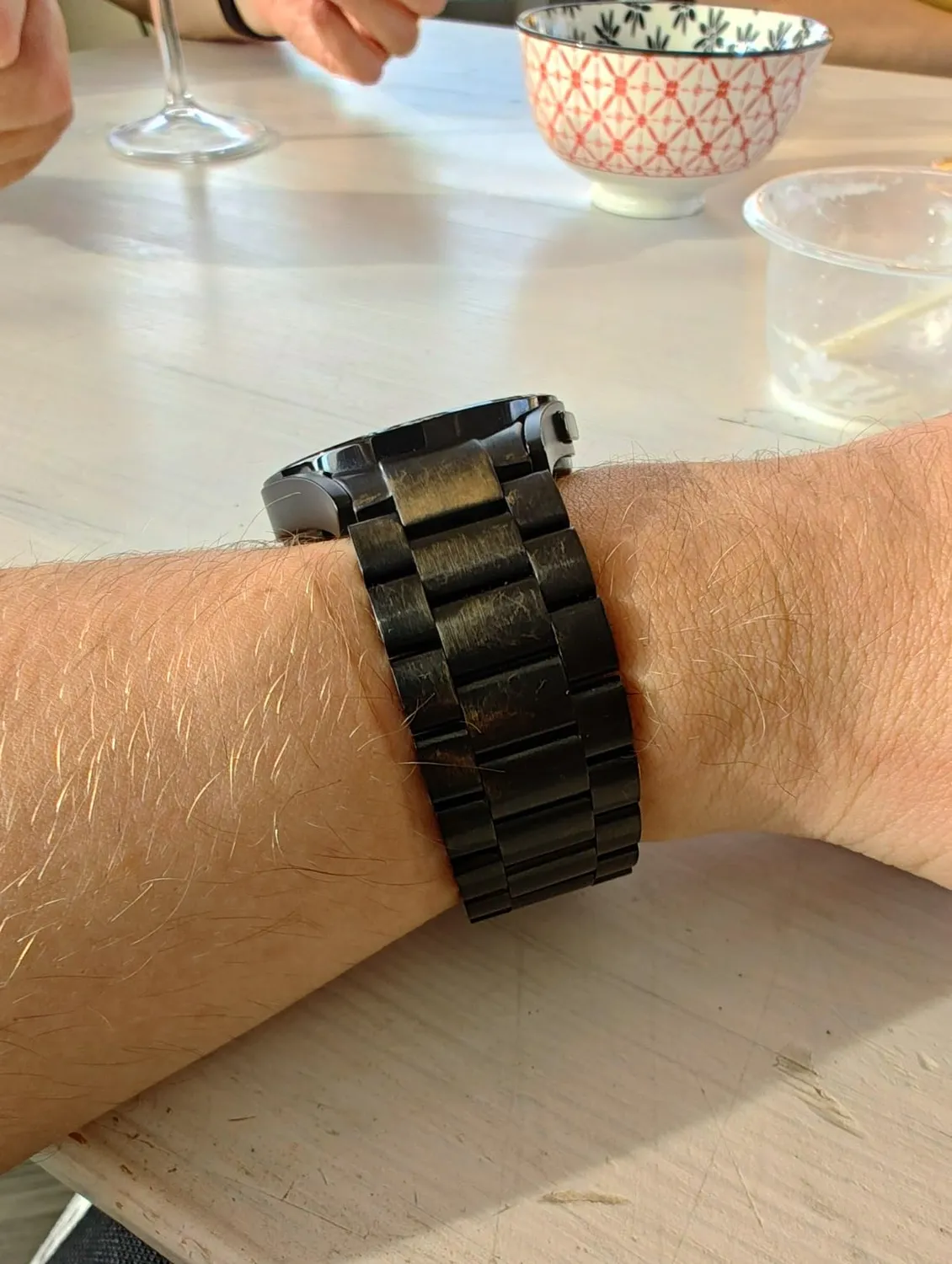 MoKo Cinturino Galaxy Watch Nero Metallo Acciaio