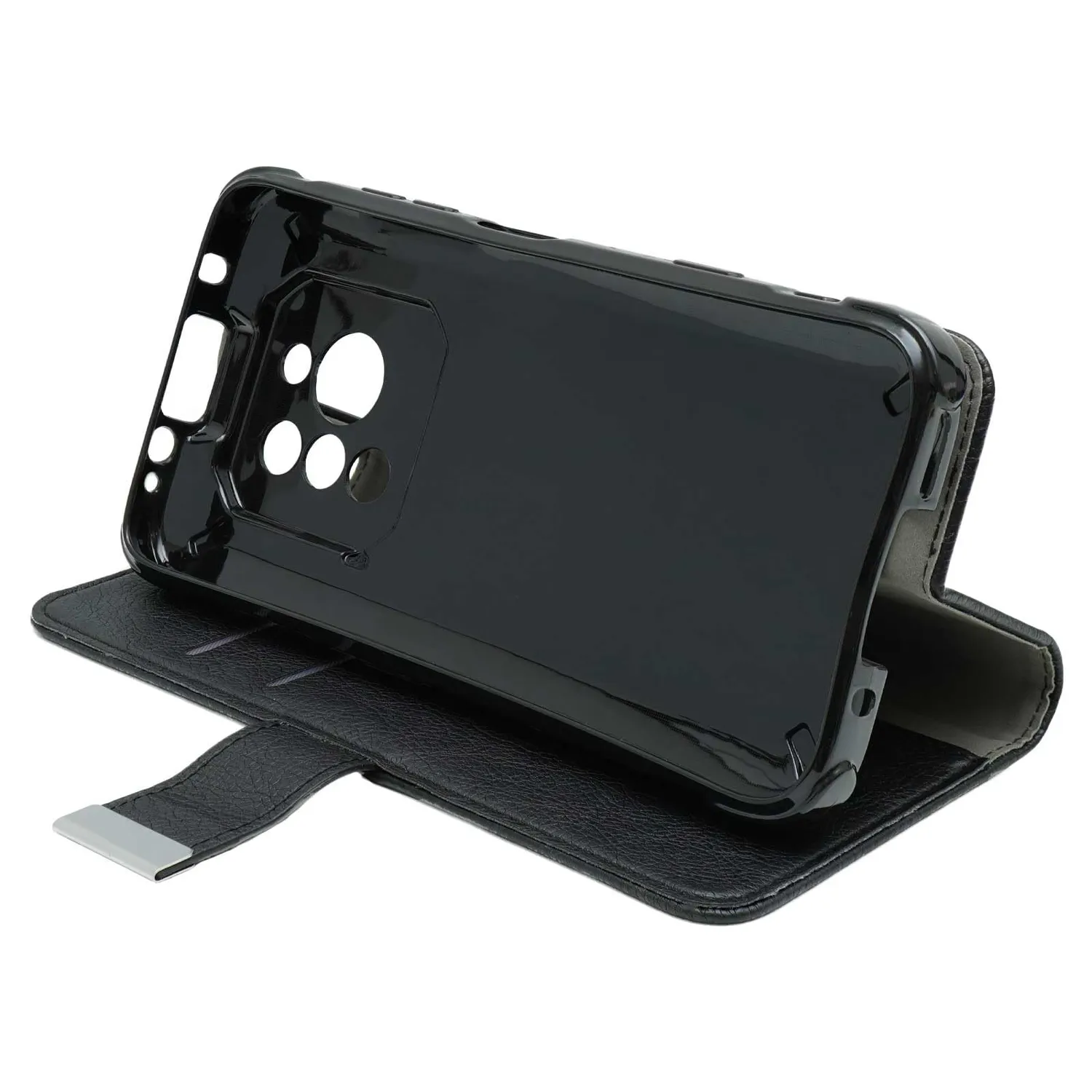 caseroxx Bookstyle custodia a libro per RugOne Xever 7 nera magnete