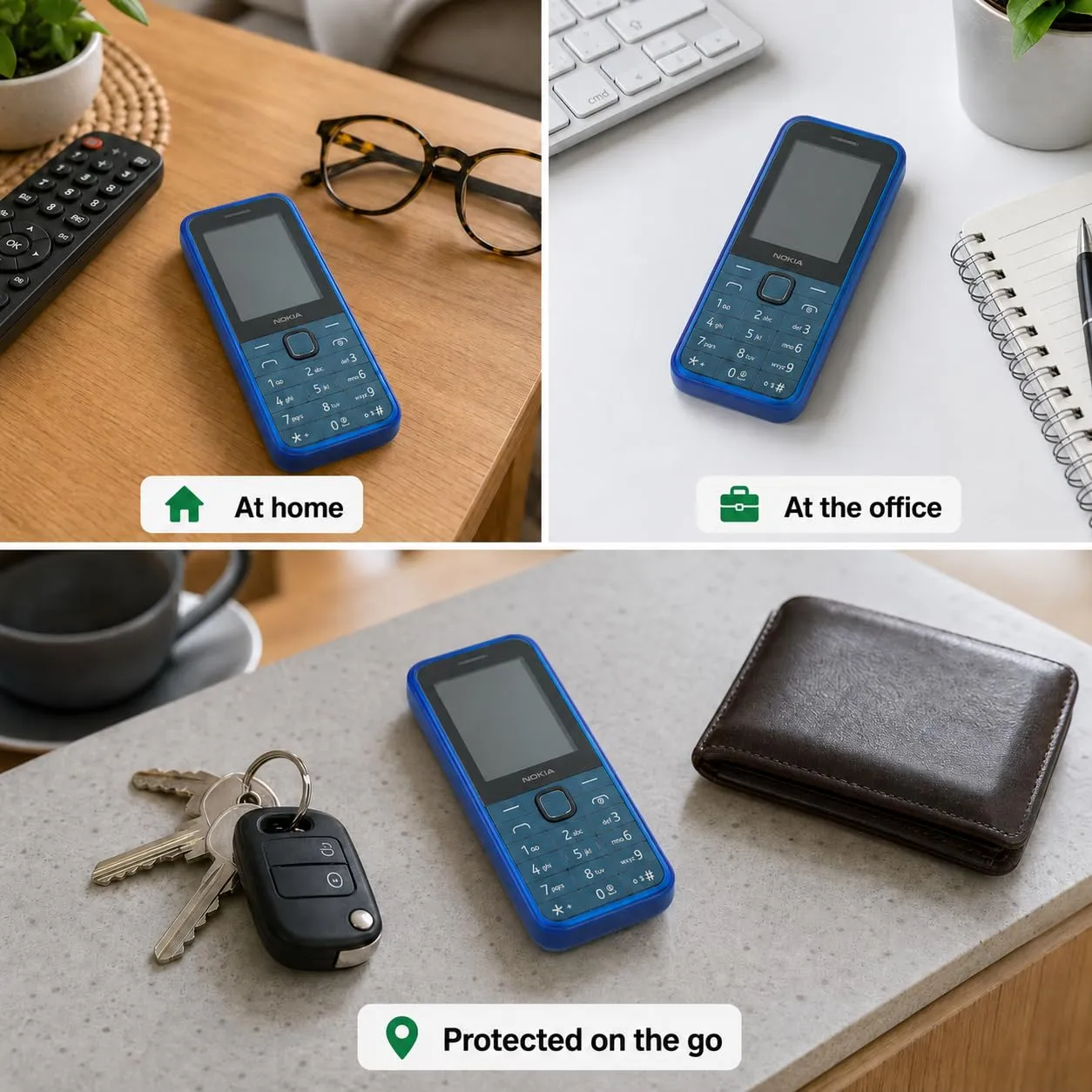 caseroxx TPU Custodia per Nokia 225 4G 2024 azzurro antiurto
