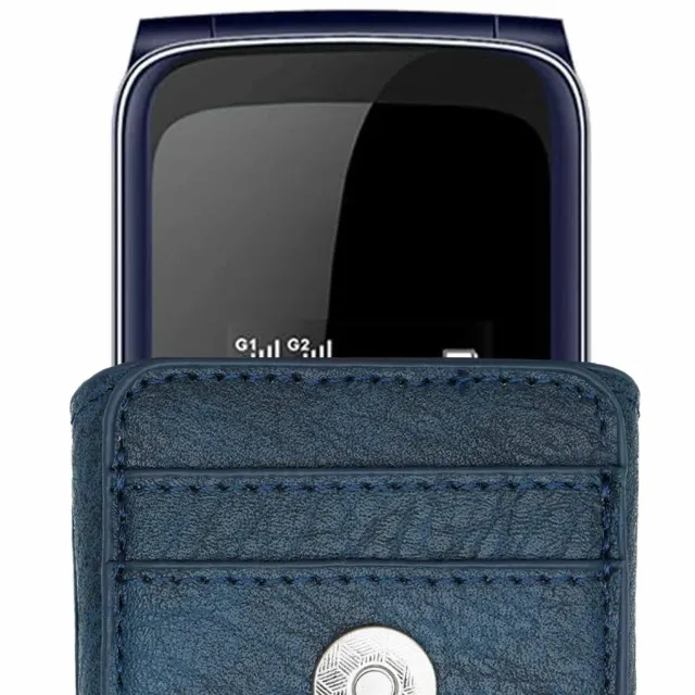 caseroxx Guwet 2G borsello cintura pelle azzurro passante
