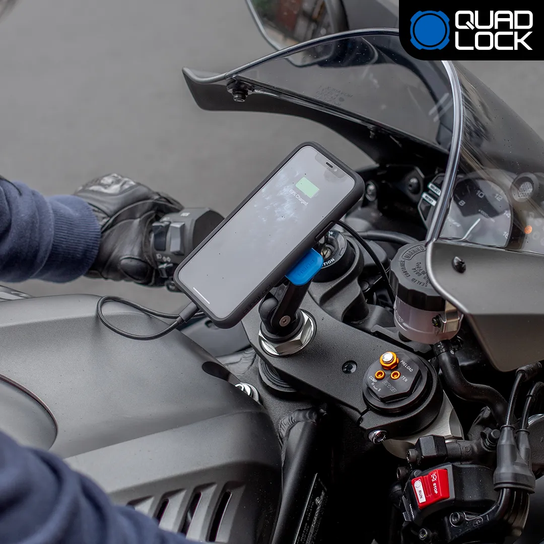 Quad Lock Caricabatterie USB Moto ricarica rapida IP66