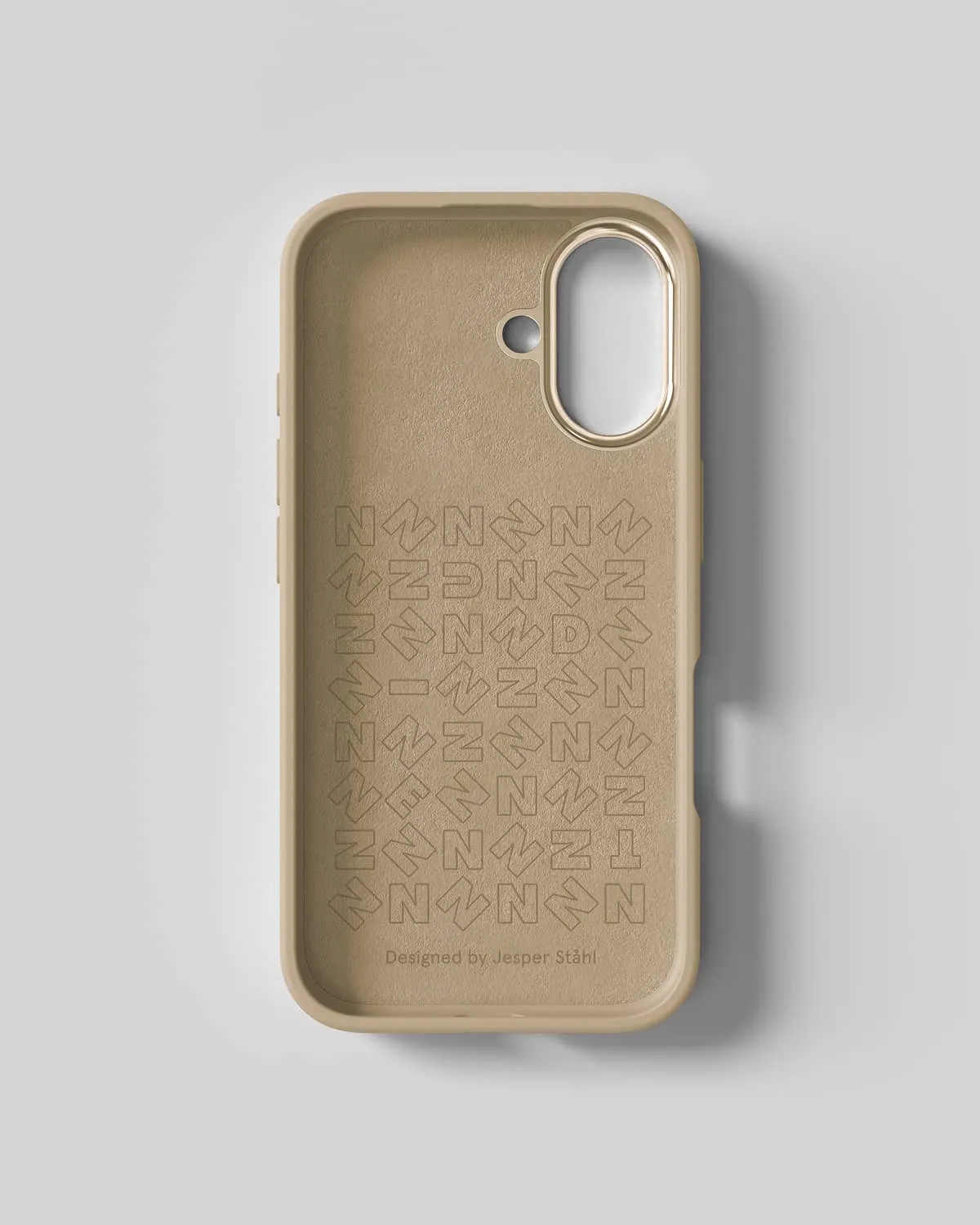 Nudient Bold Case custodia iPhone 16 Wool Beige MagSafe antiurto