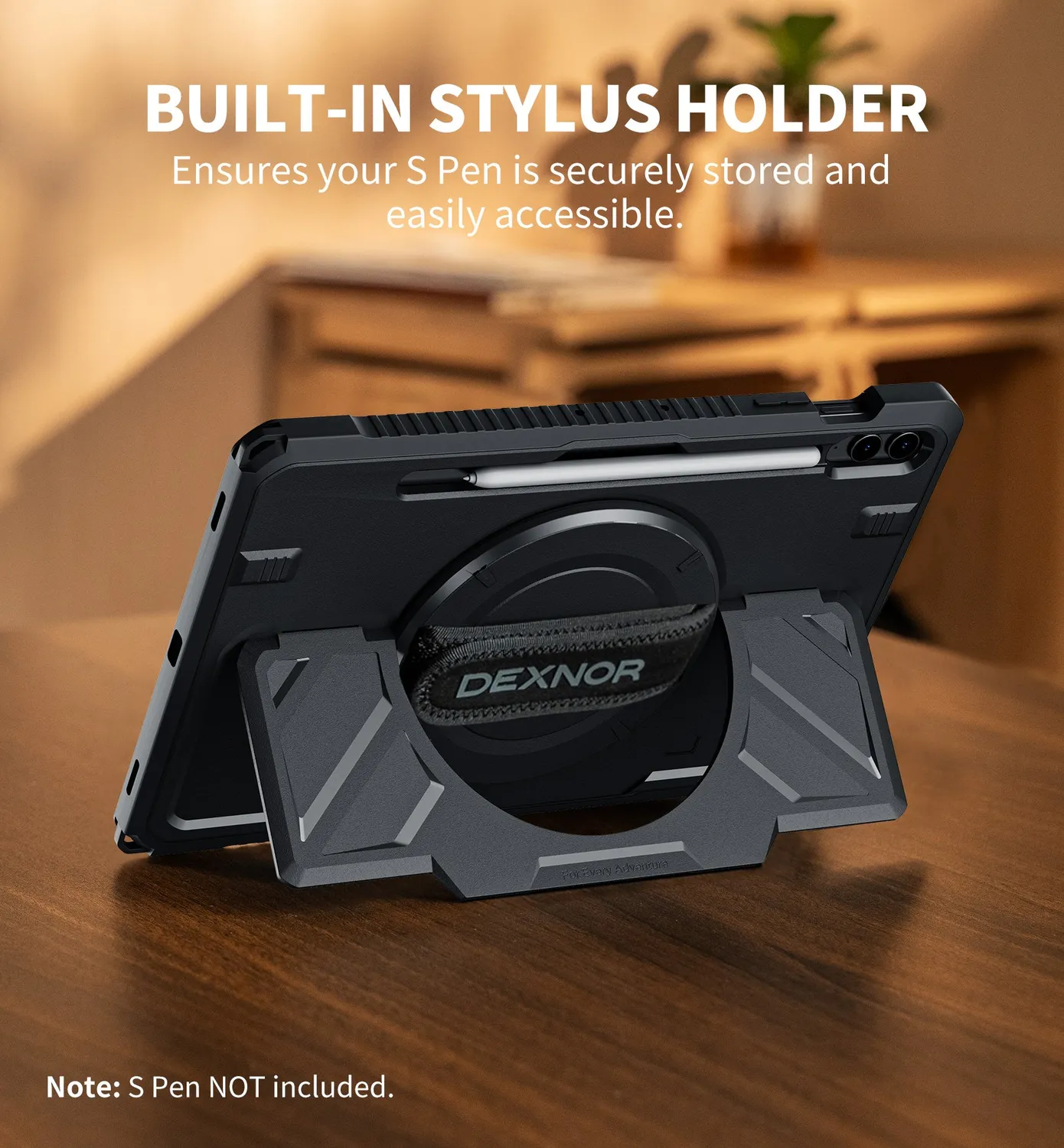 Dexnor Galaxy Tab S9 FE Plus 12.4 custodia tablet nera 360°