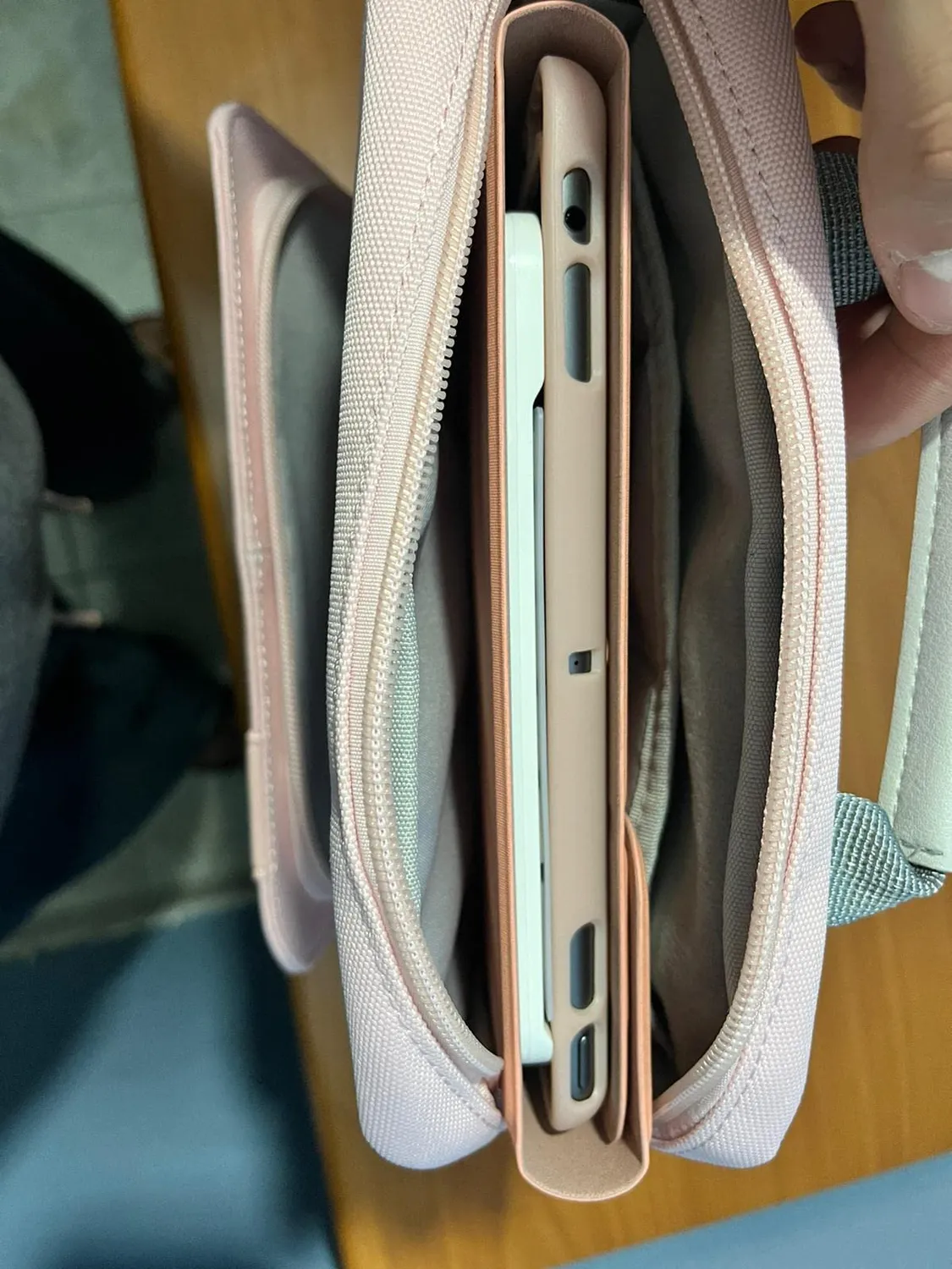 MoKo Tablet 9-11 pollici borsa sleeve nero grigio imbottita manico